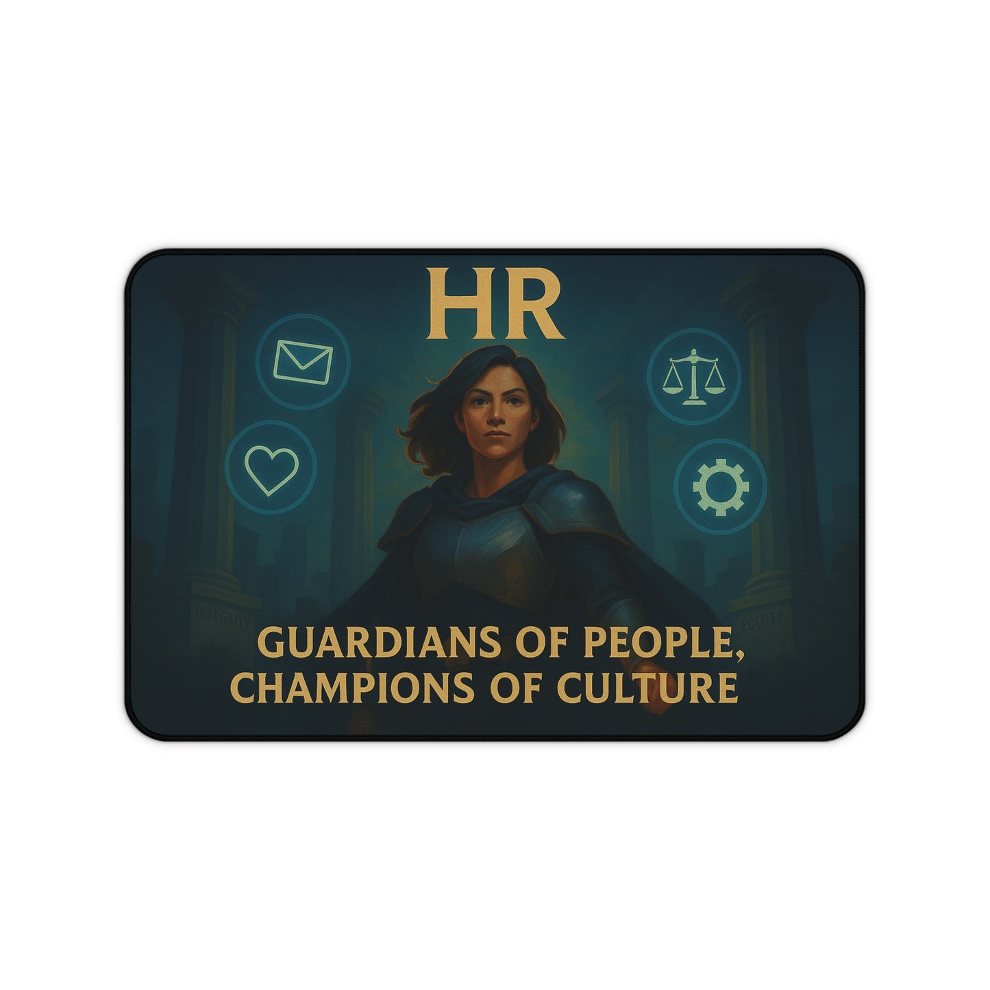 Empowering Desk Mat - Guardians of People, Champions of Culture | Office Gift, Home Office Decor, Motivational Mat, HR,