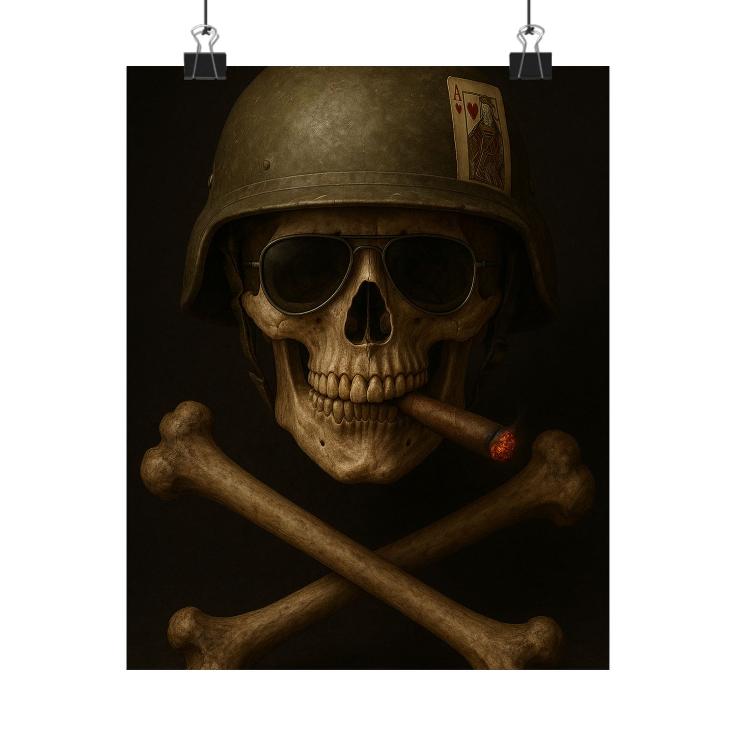 Ace – Tactical Skull Matte Poster