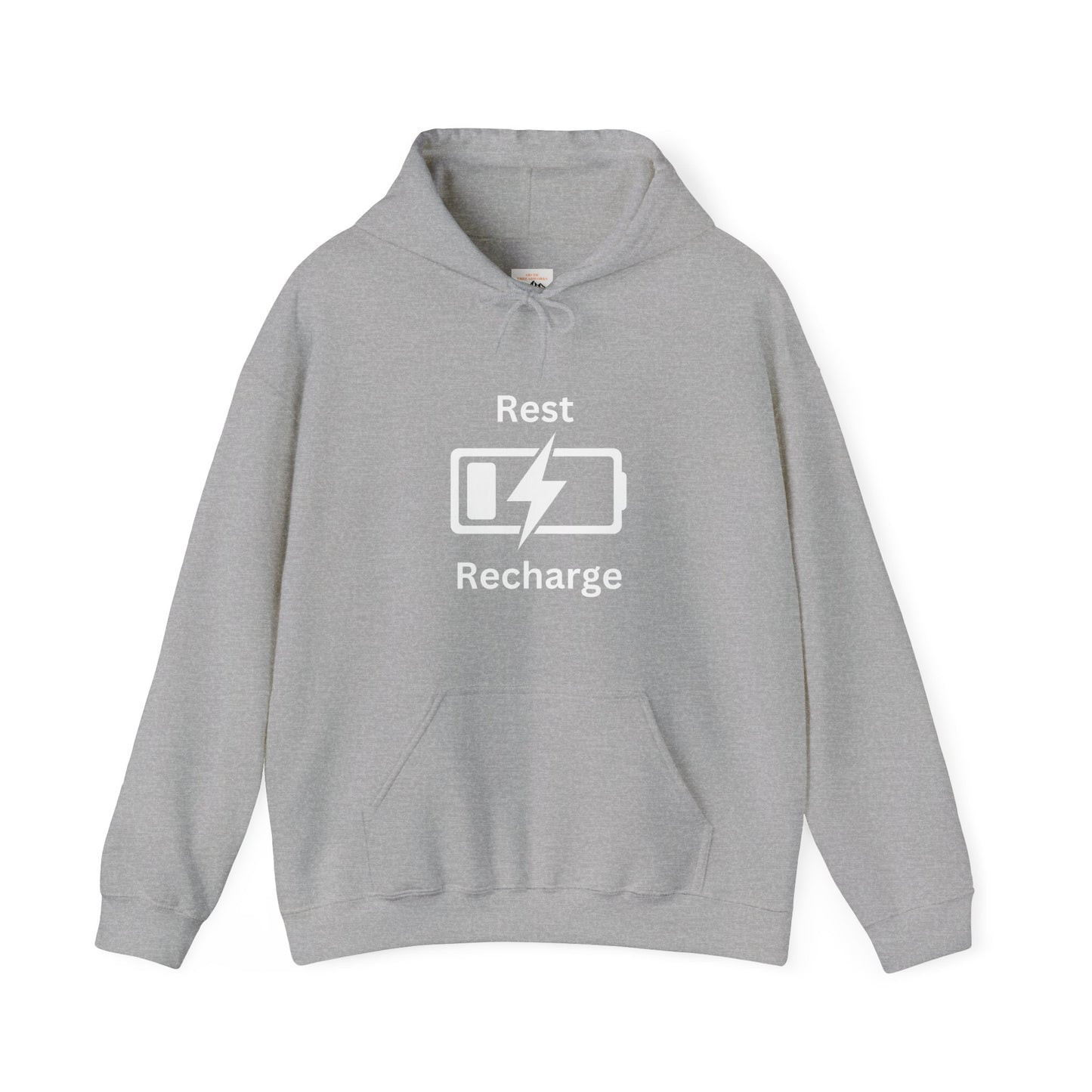 Rest Recharge Hoodie - Unisex Heavy Blend Sweatshirt for Relaxation
