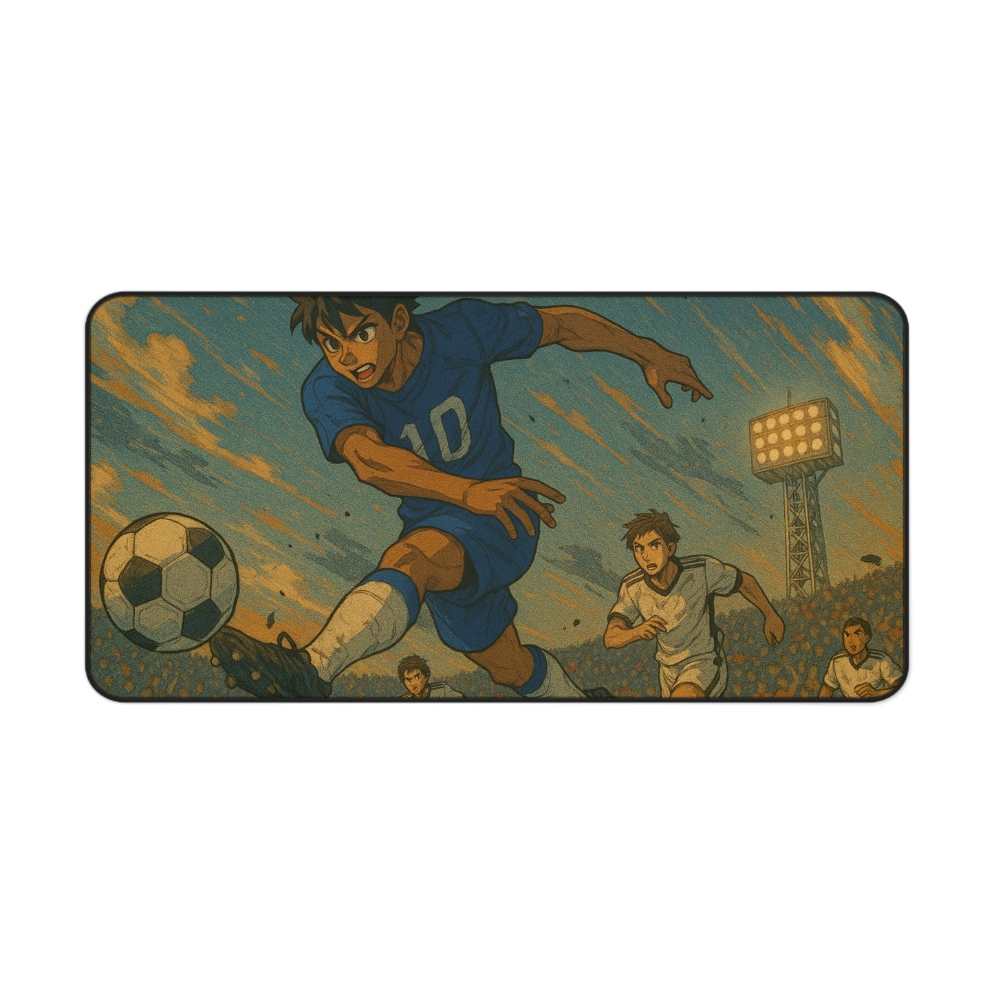Soccer Themed Desk Mat, Perfect for Gamers, Sports Lovers, Home Office Essentials, Gifts for Coaches, Students