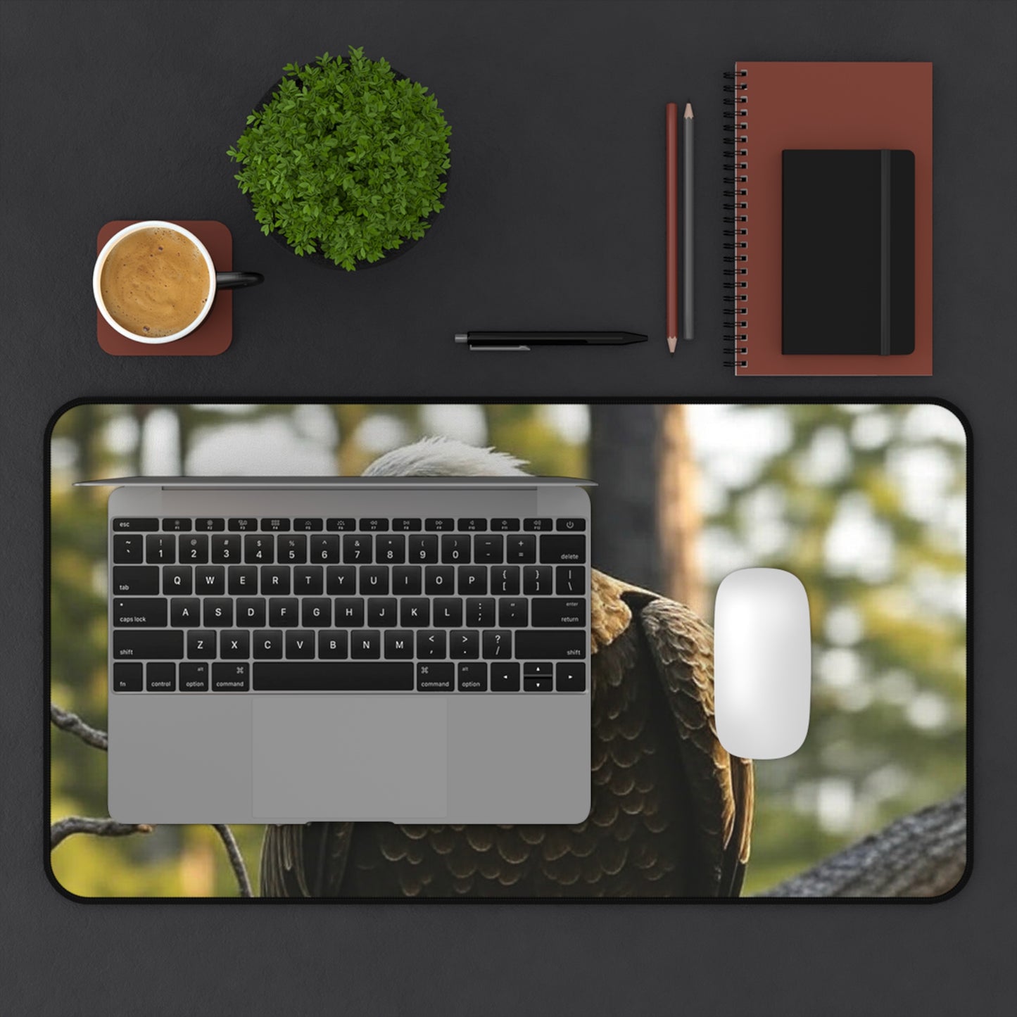 Desk Mat - Eagle Nature-Inspired Workspace Decor for Wildlife Lovers