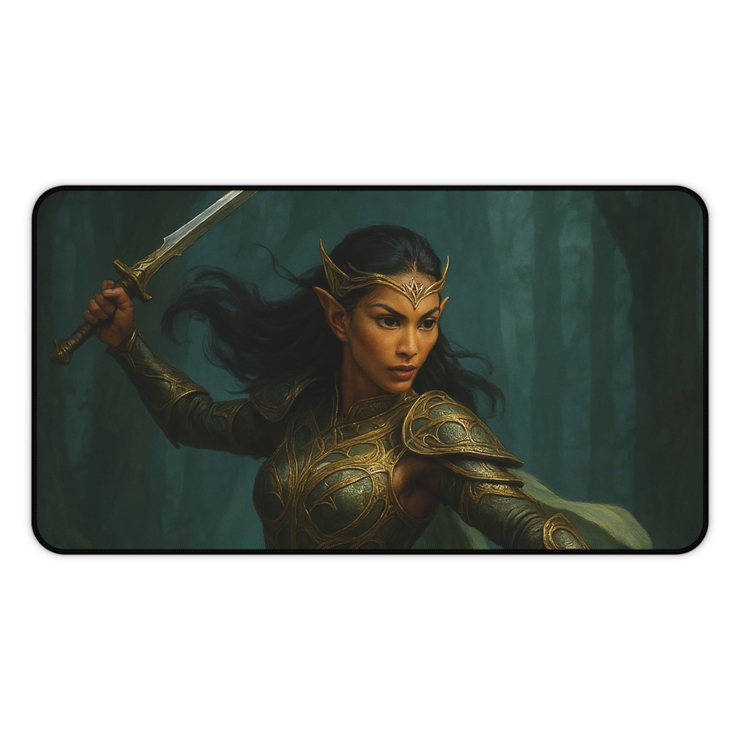 "Queen of the Mistblade" – Premium Fantasy Mouse Pad
