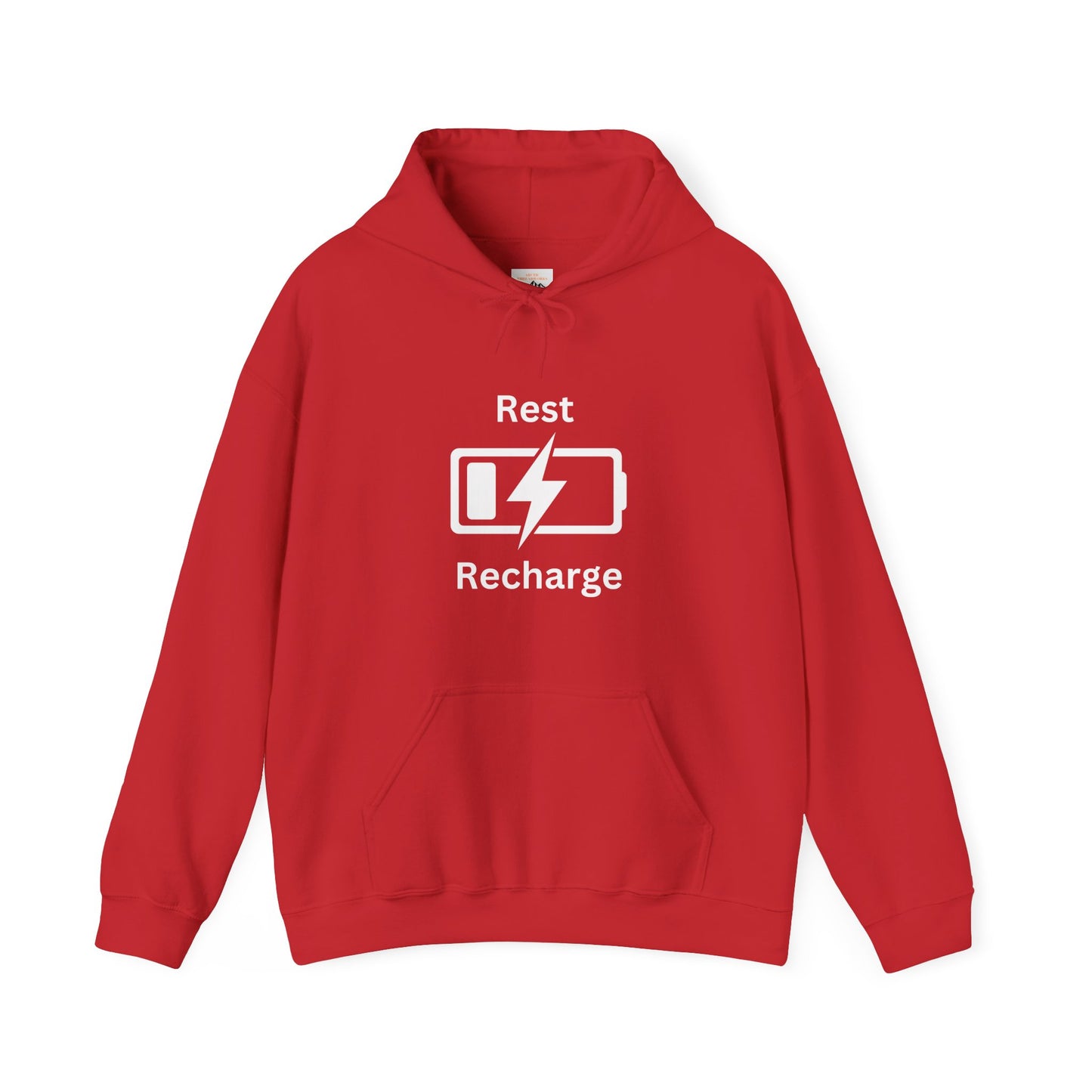Rest Recharge Hoodie - Unisex Heavy Blend Sweatshirt for Relaxation