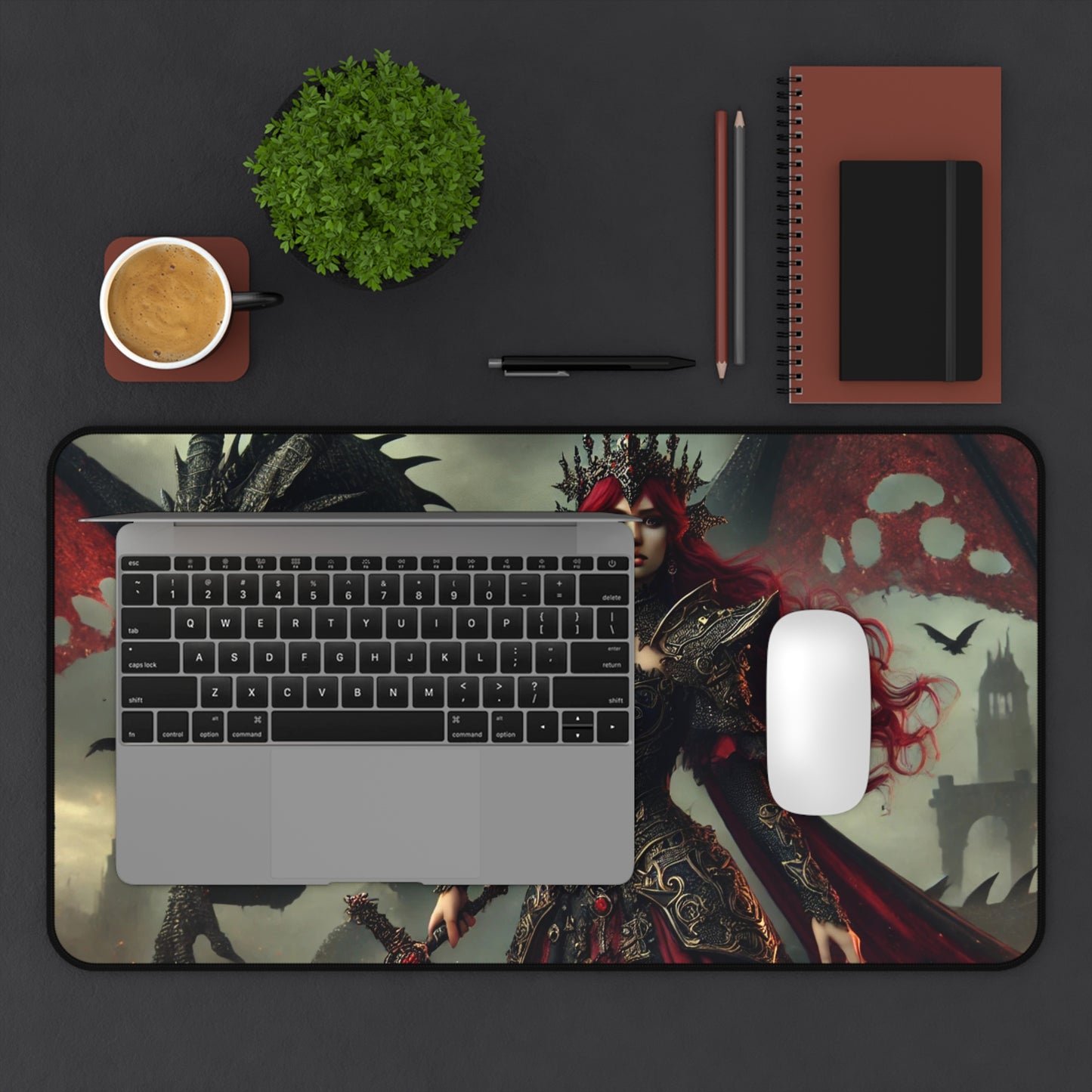 π Fantasy Dragon & Warrior Desk Mat β Gaming Mouse Pad for Home & Office βοΈ
