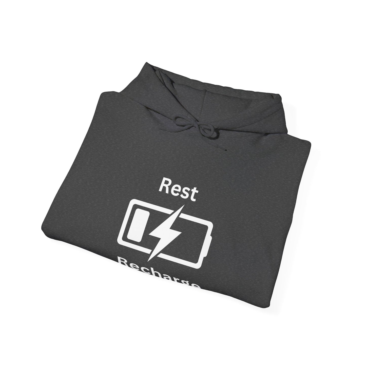 Rest Recharge Hoodie - Unisex Heavy Blend Sweatshirt for Relaxation