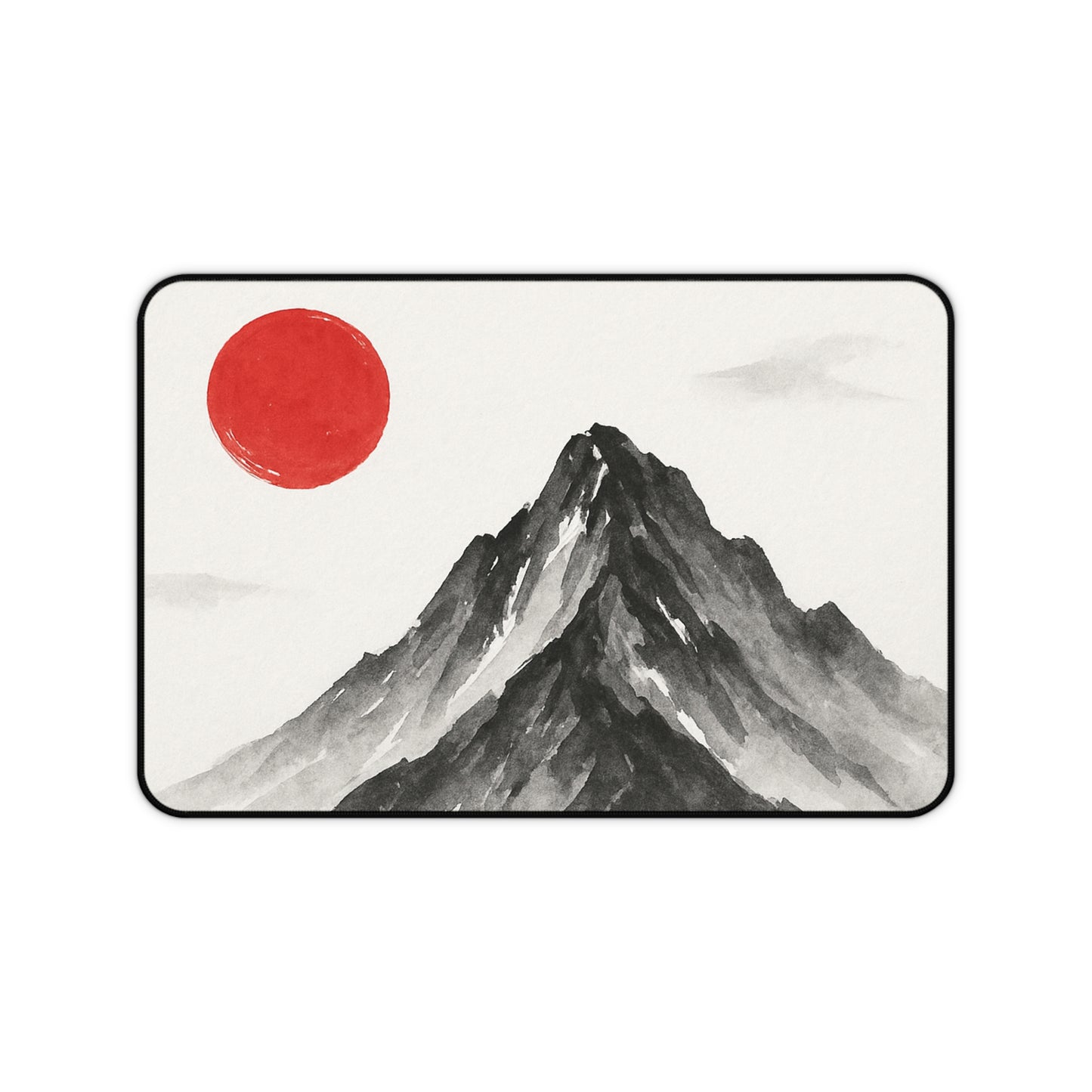 Mountain Sunrise Desk Mat, Minimalist Office Decor, Eco-Friendly Desk Accessory, Gift for Nature Lovers, Fun Workspace Ideas