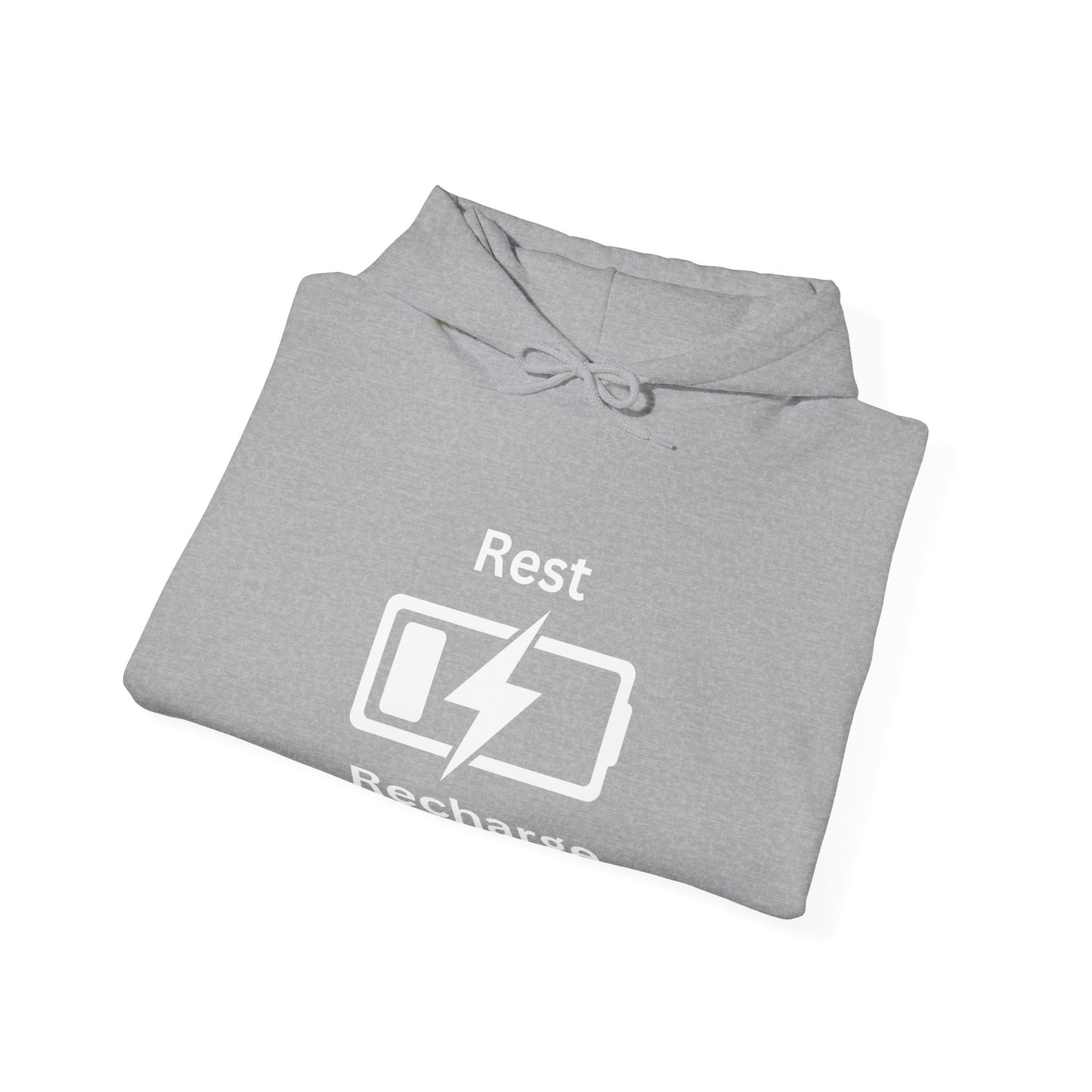 Rest Recharge Hoodie - Unisex Heavy Blend Sweatshirt for Relaxation