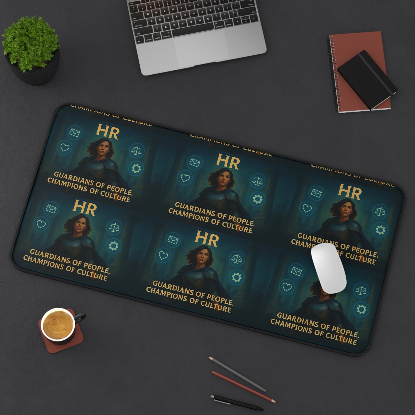 Empowering Desk Mat - Guardians of People, Champions of Culture | Office Gift, Home Office Decor, Motivational Mat, HR,