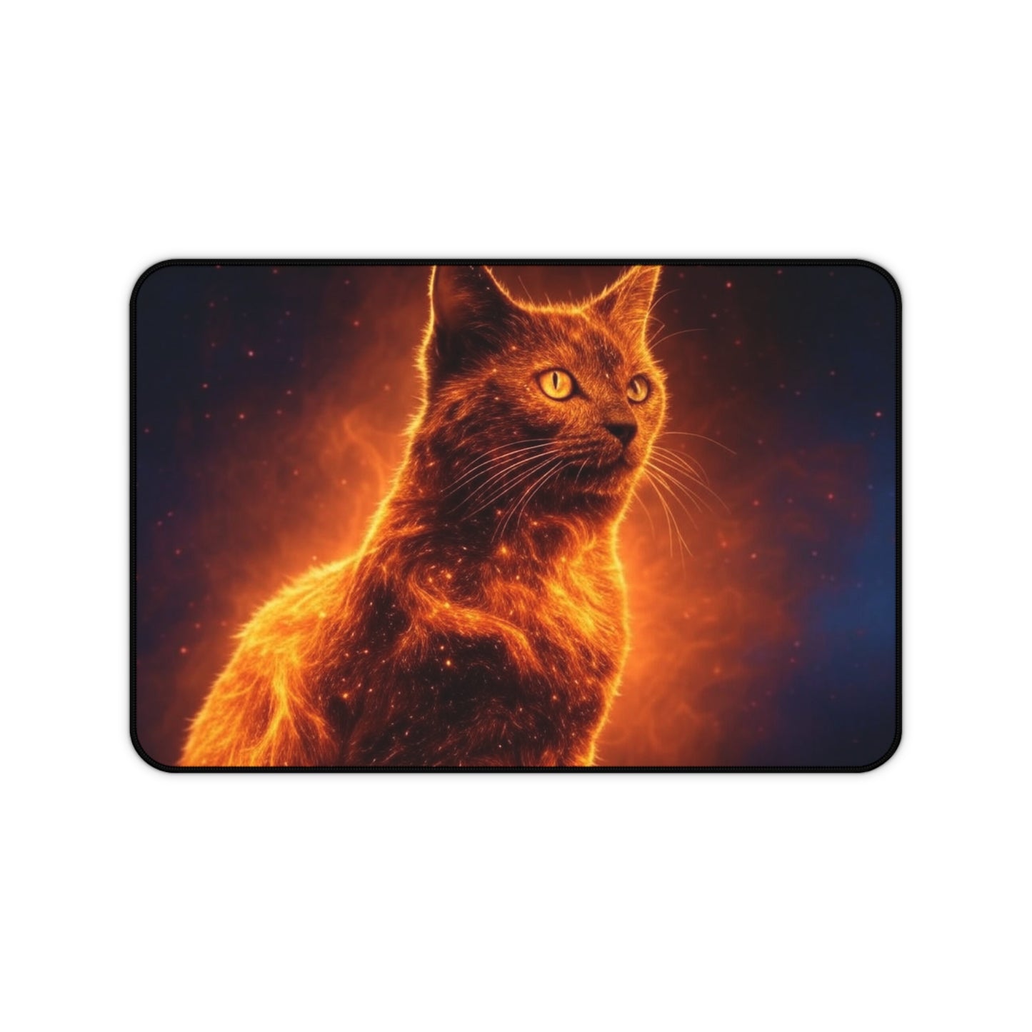 Cosmic Cat Desk Mat - Stylish Gaming & Office Accessory