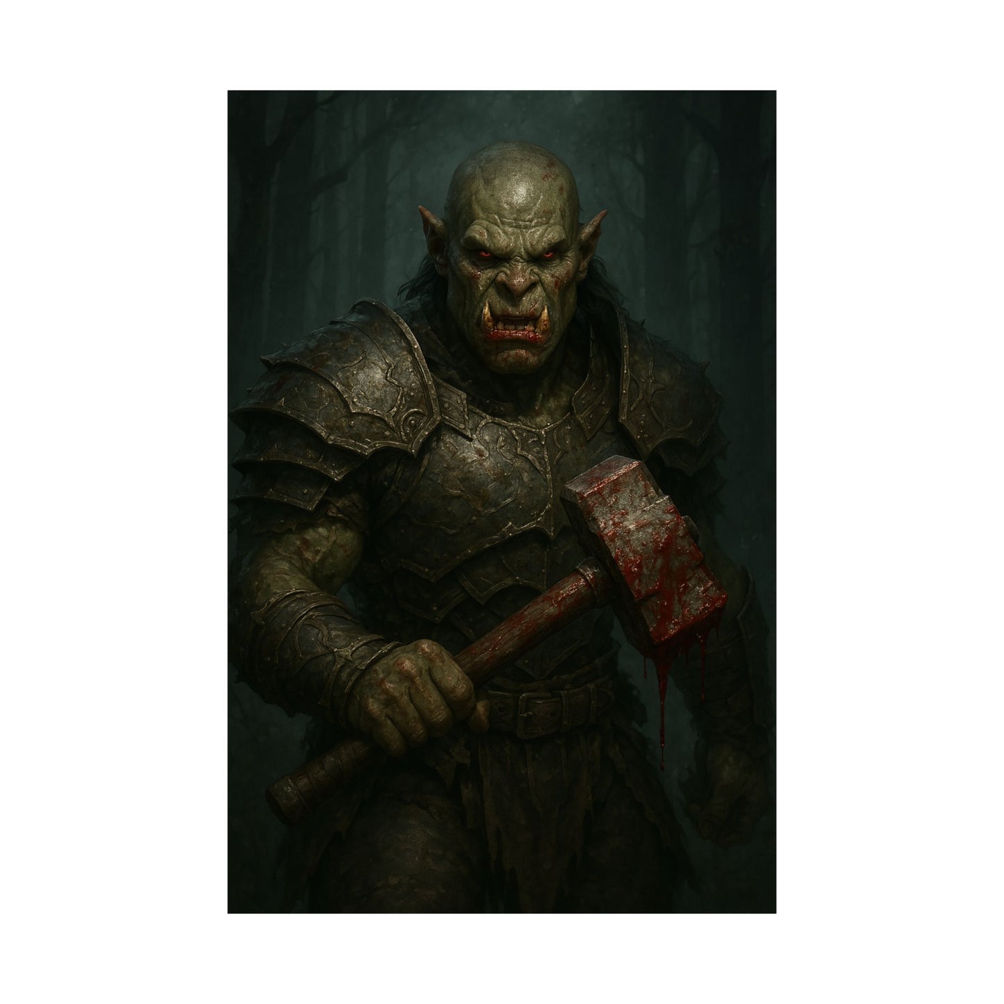 “Wrath of the Ironhammer” – Matte Vertical Fantasy Poster