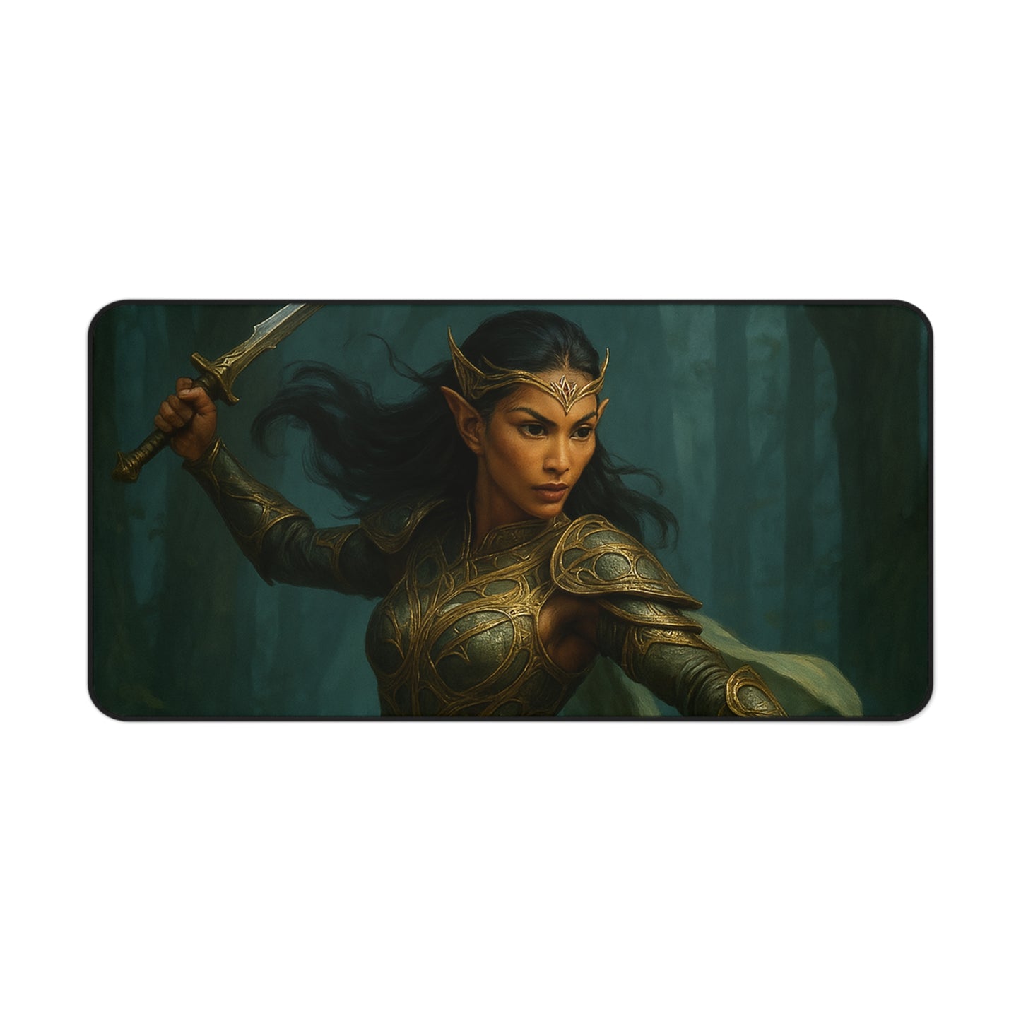 "Queen of the Mistblade" – Premium Fantasy Mouse Pad