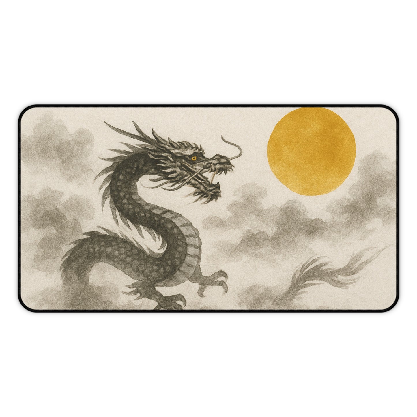 Elegant Dragon Desk Mat - Stylish Home Office Décor, Gaming Mat, Thoughtful Gift for Gamers & Professionals, Asian Aesthetic