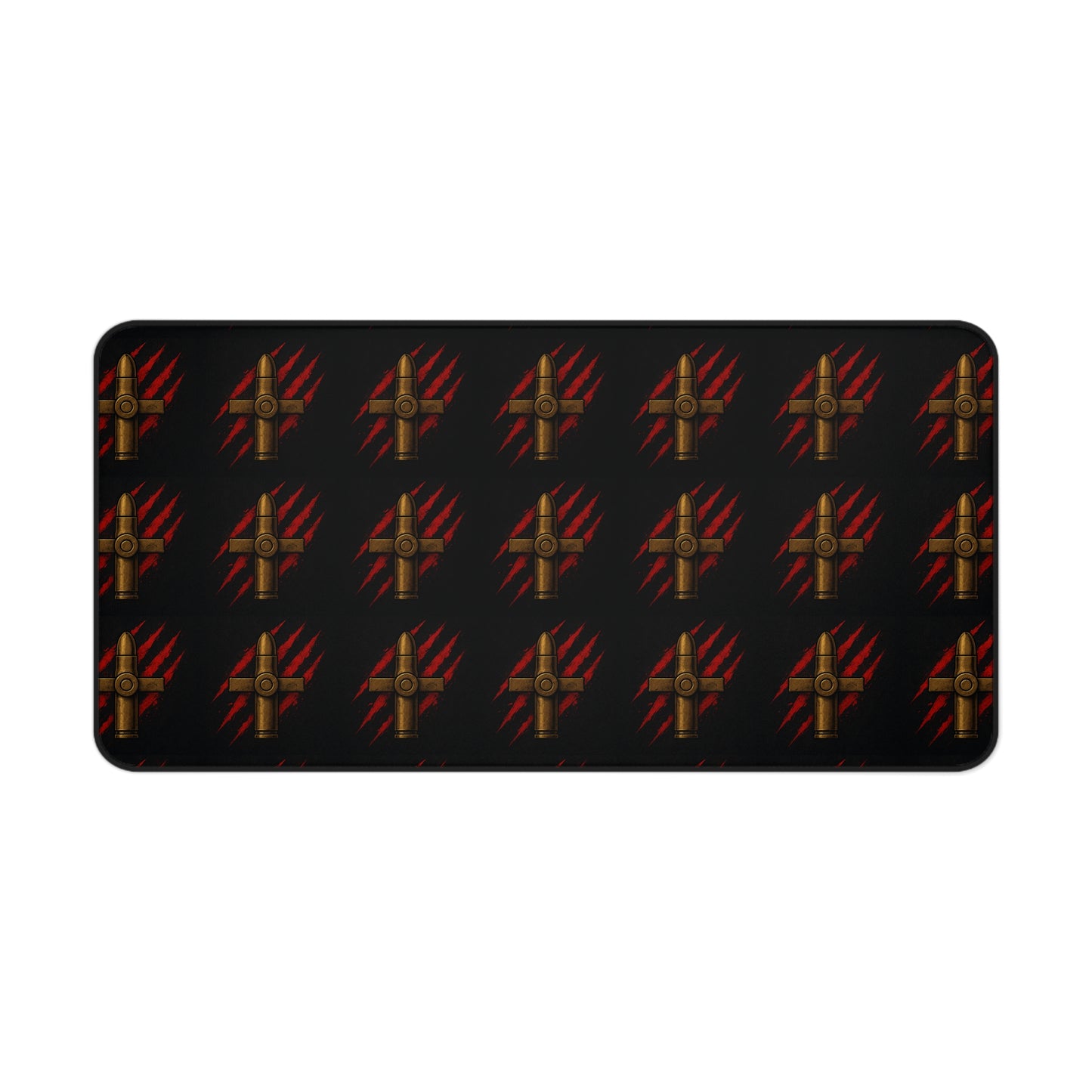 Desk Mat - Rebellious Style Bullet & Claw Design for Gamers and Creatives