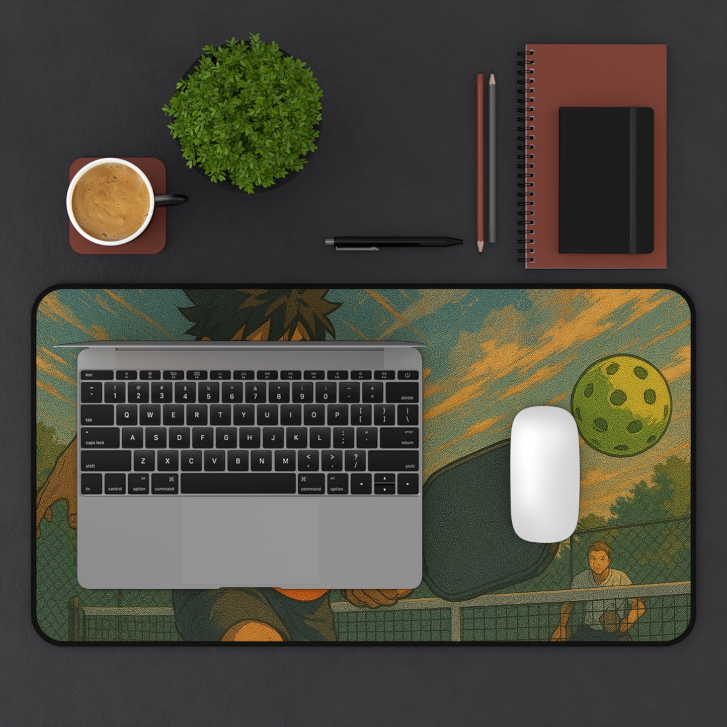 Sporty Desk Mat Featuring Energetic Athlete | Perfect for Gamers, Students, Office Decor, Gift for Sports Lovers, Home Office
