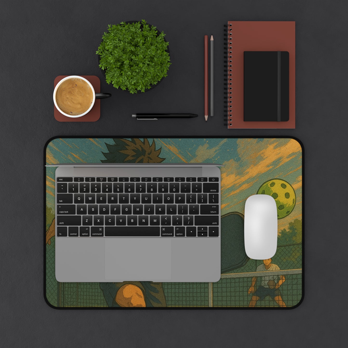 Sporty Desk Mat Featuring Energetic Athlete | Perfect for Gamers, Students, Office Decor, Gift for Sports Lovers, Home Office