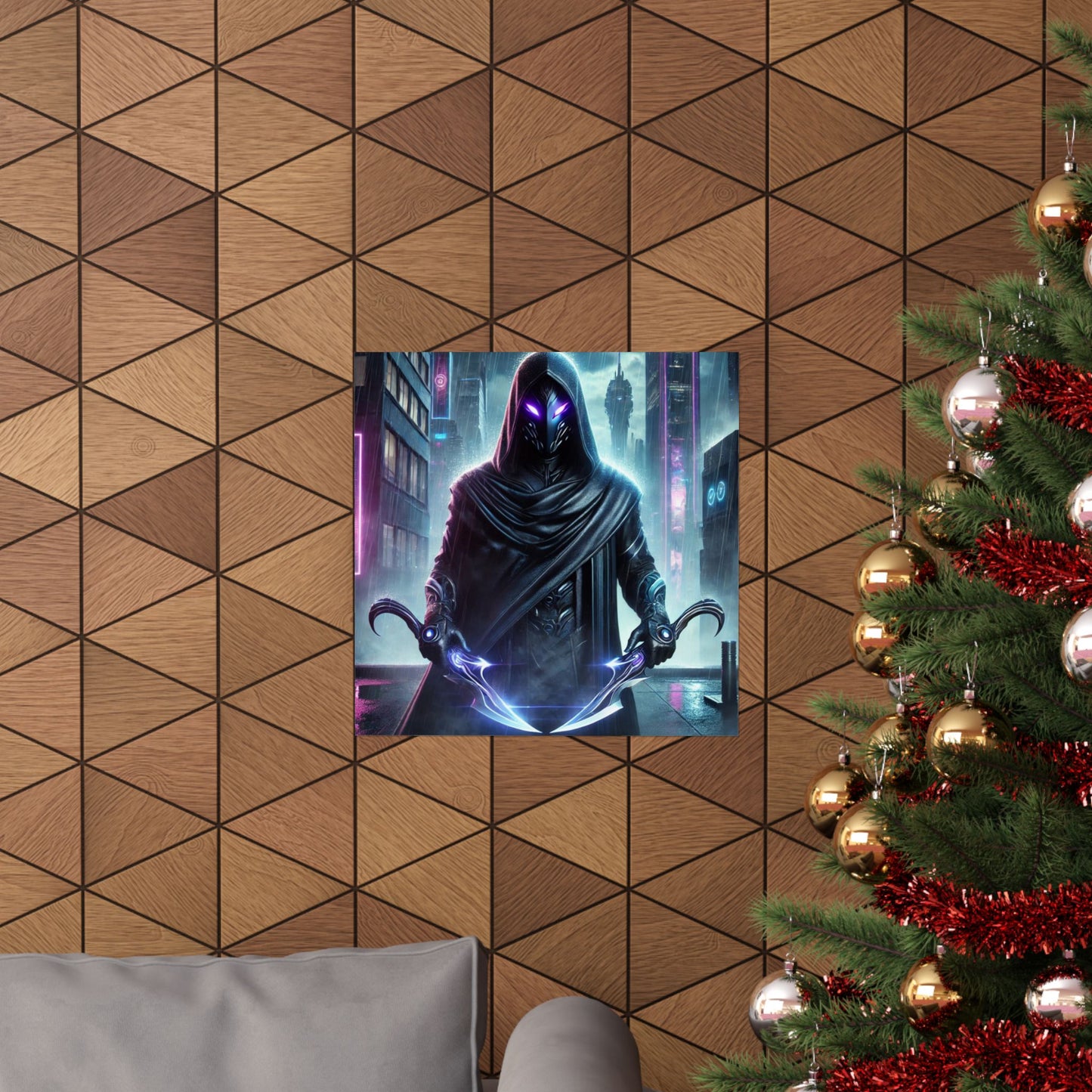 Wraith Cyberpunk Art Poster – Ignite Your Walls with Futuristic Energy