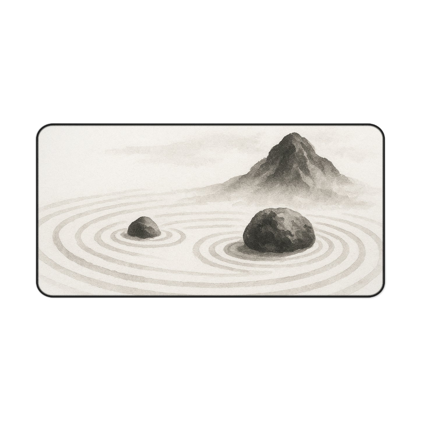 Zen Landscape Desk Mat, Meditation Office Decor, Japanese Inspired Desk Pad, Workspace Essentials, Gift for Home Office