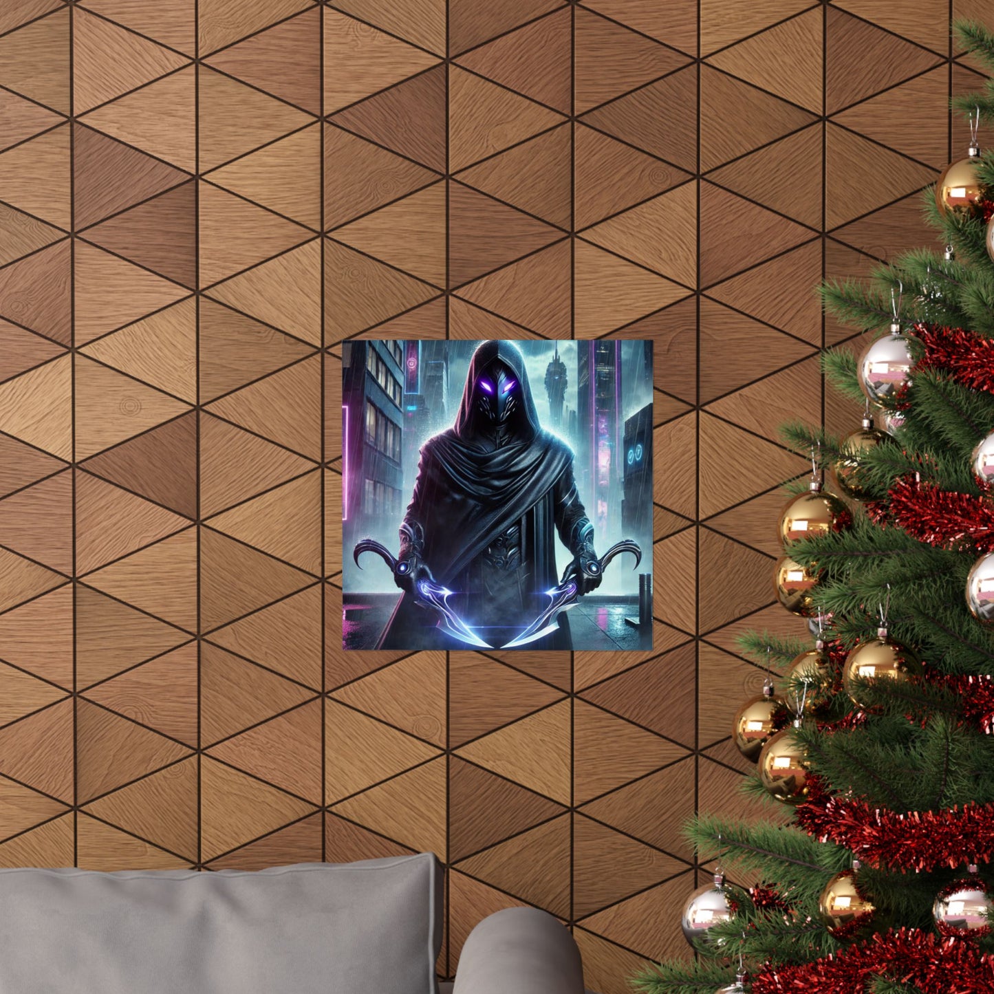 Wraith Cyberpunk Art Poster – Ignite Your Walls with Futuristic Energy