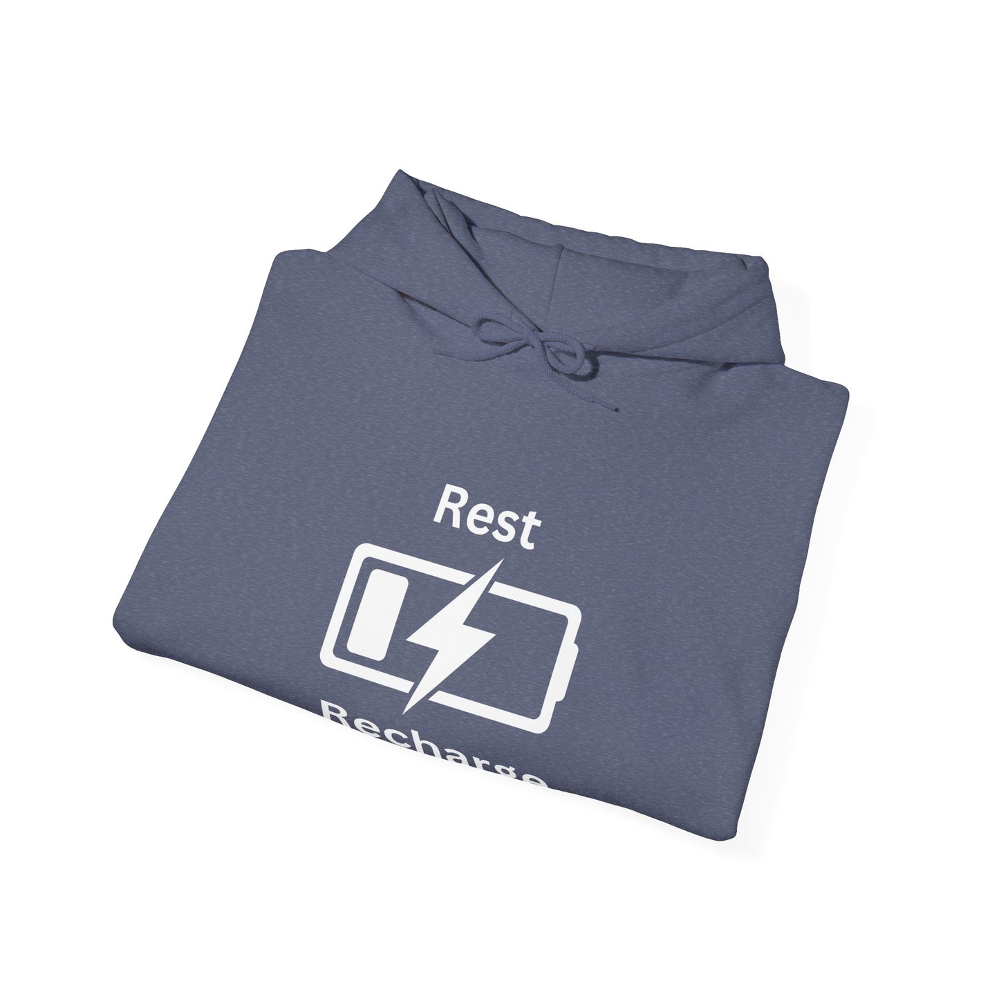 Rest Recharge Hoodie - Unisex Heavy Blend Sweatshirt for Relaxation