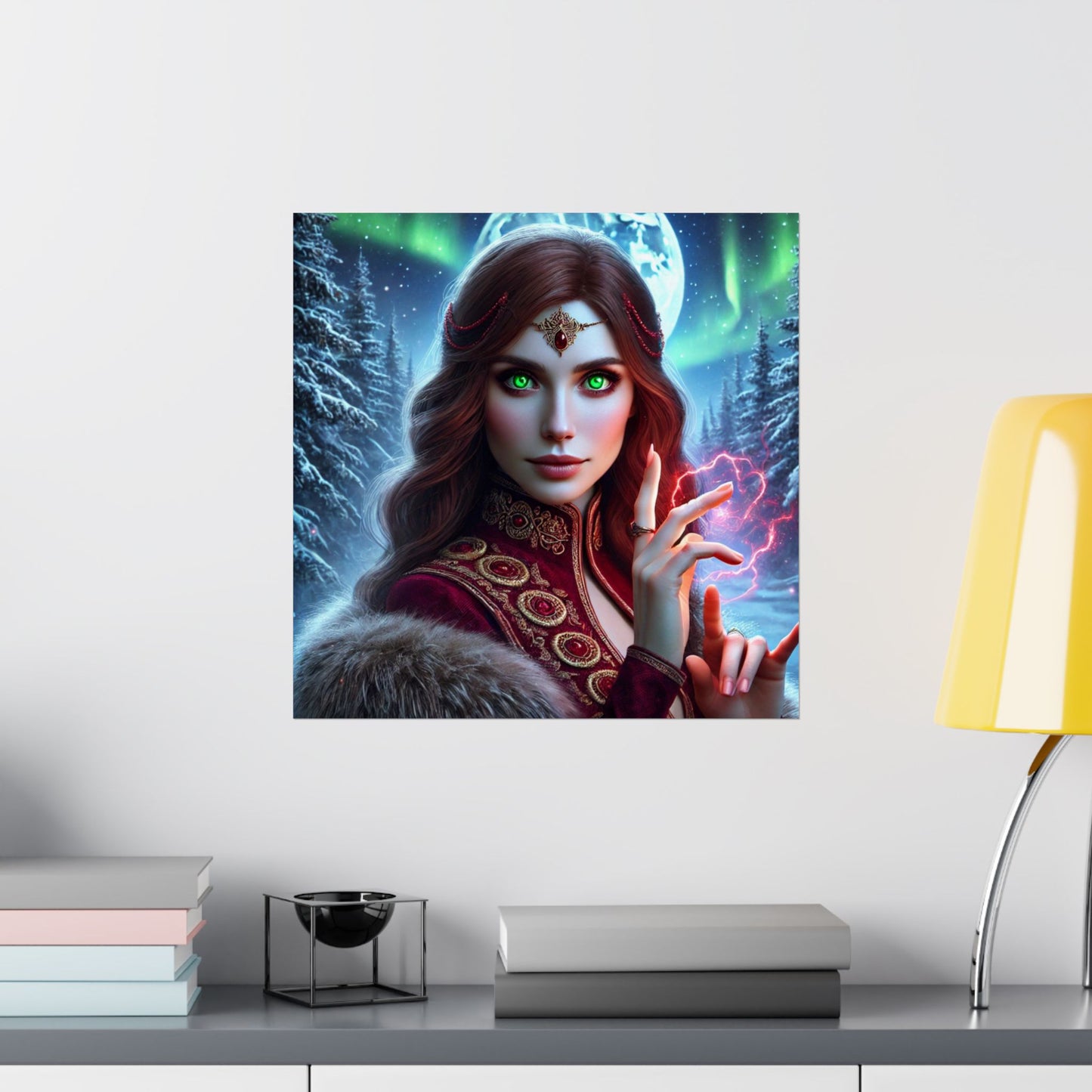 Vertical Poster - Fantasy Sorceress Wall Art for Fantasy Lovers & Gamers