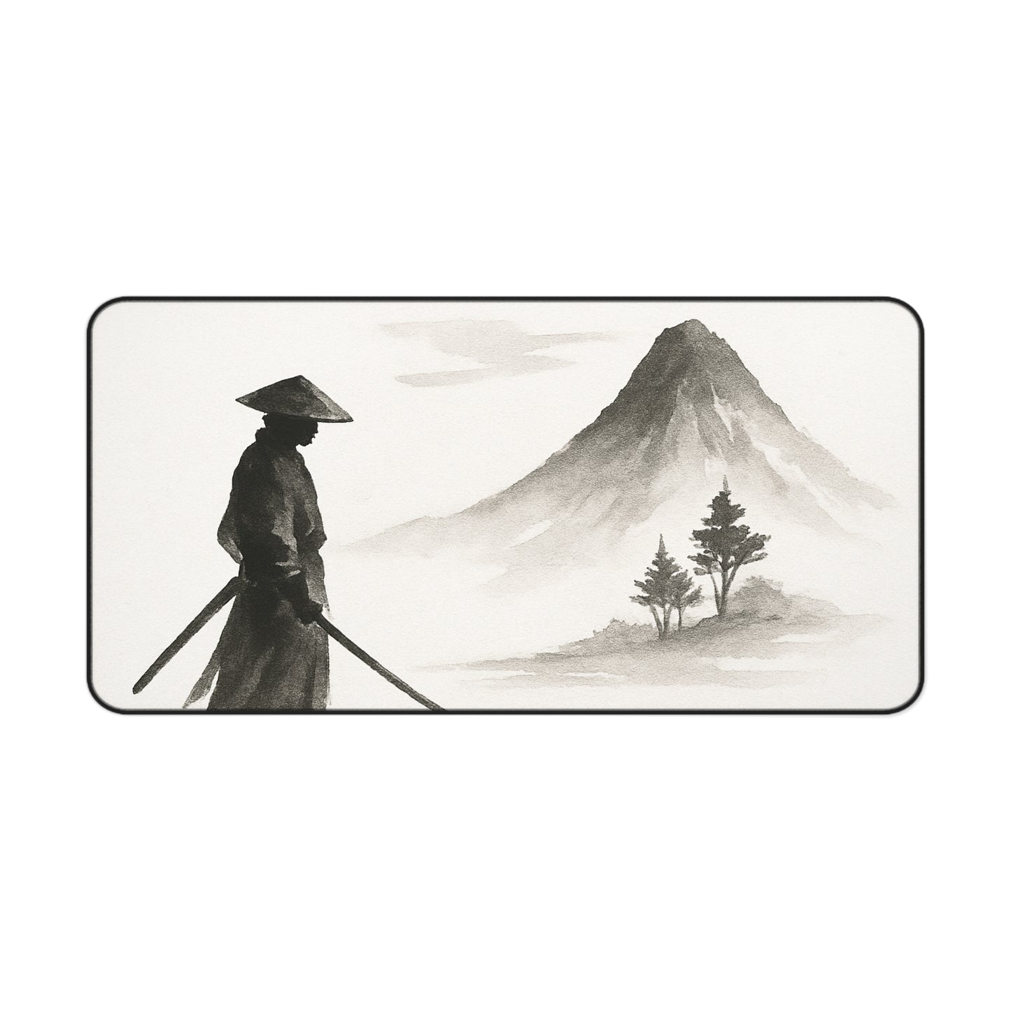 Serene Zen Desk Mat - Tranquil Office Decor, Gaming Mouse Pad, Japanese Aesthetic, Gift for Him or Her, Meditation Space