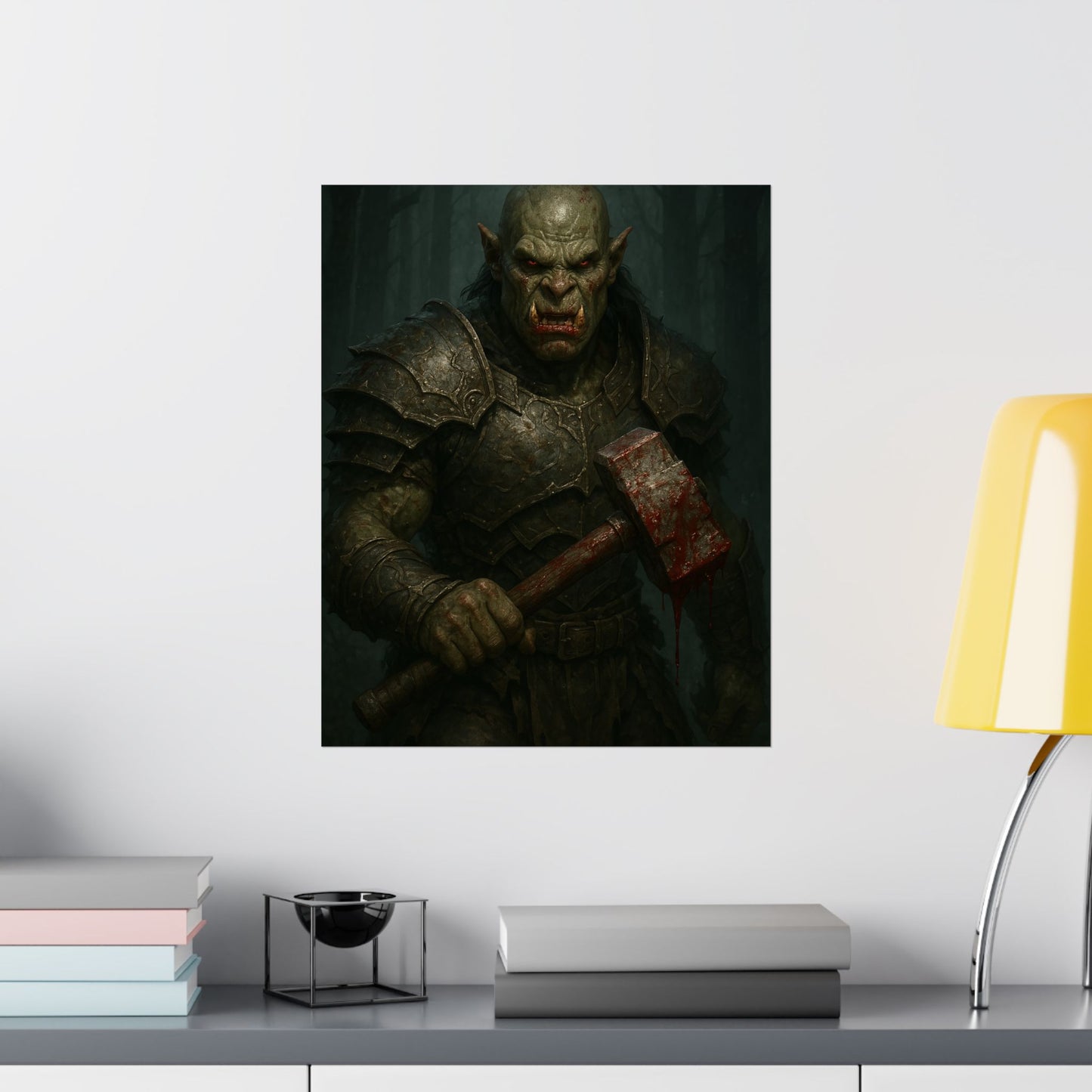 “Wrath of the Ironhammer” – Matte Vertical Fantasy Poster