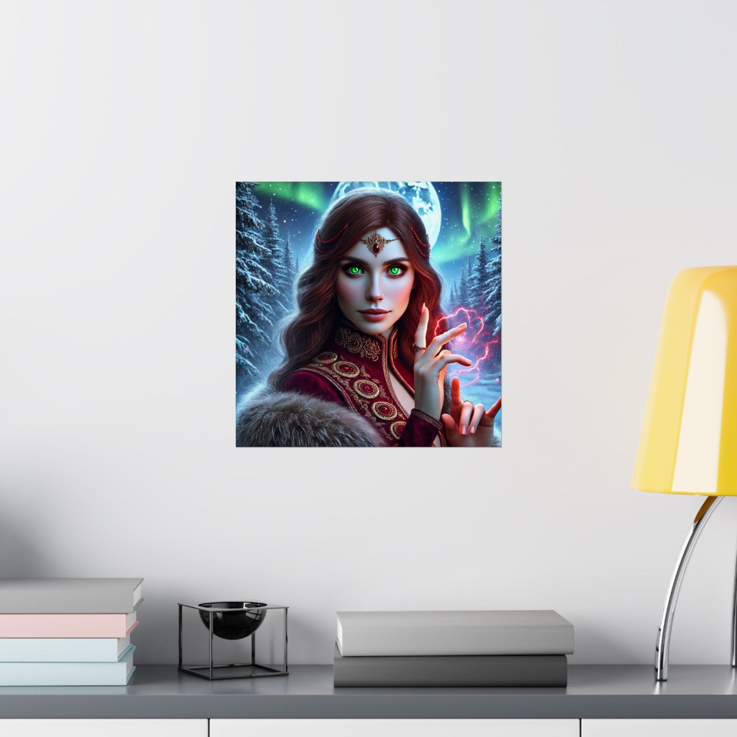 Vertical Poster - Fantasy Sorceress Wall Art for Fantasy Lovers & Gamers