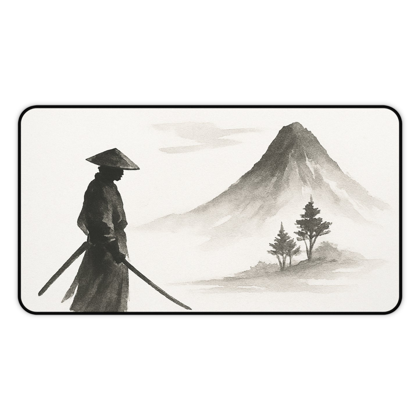 Serene Zen Desk Mat - Tranquil Office Decor, Gaming Mouse Pad, Japanese Aesthetic, Gift for Him or Her, Meditation Space