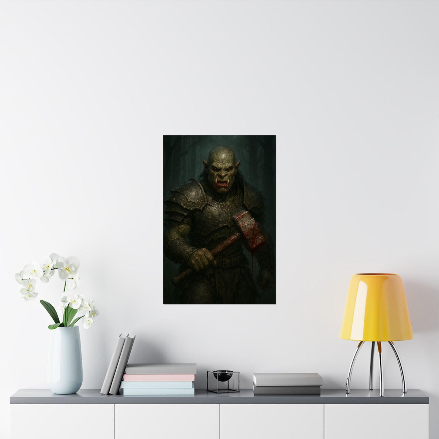 “Wrath of the Ironhammer” – Matte Vertical Fantasy Poster