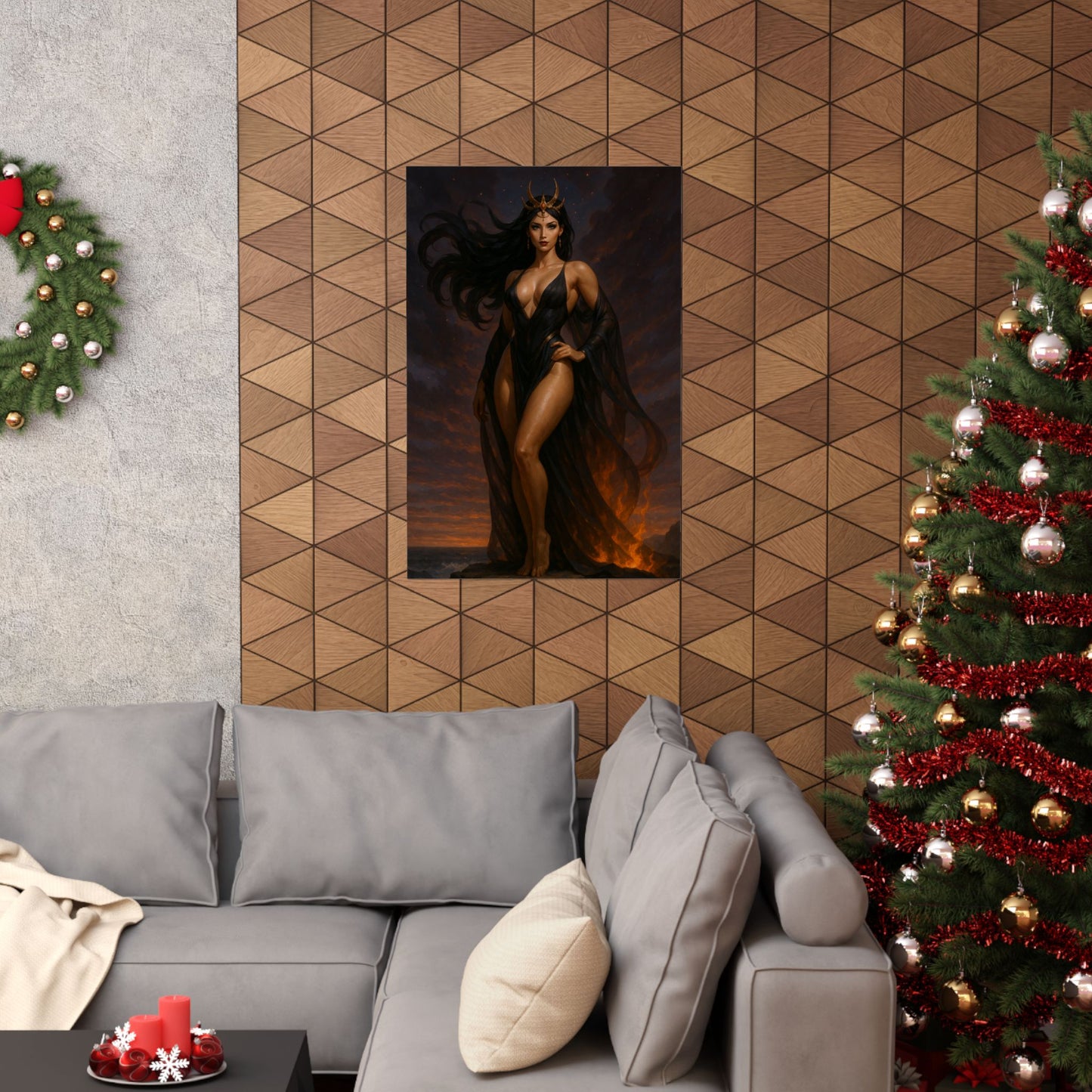 Mystical Goddess Matte Vertical Poster - Enchanting Wall Art for Home Decor