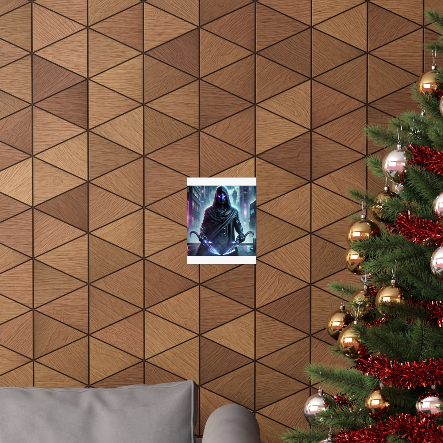 Wraith Cyberpunk Art Poster – Ignite Your Walls with Futuristic Energy