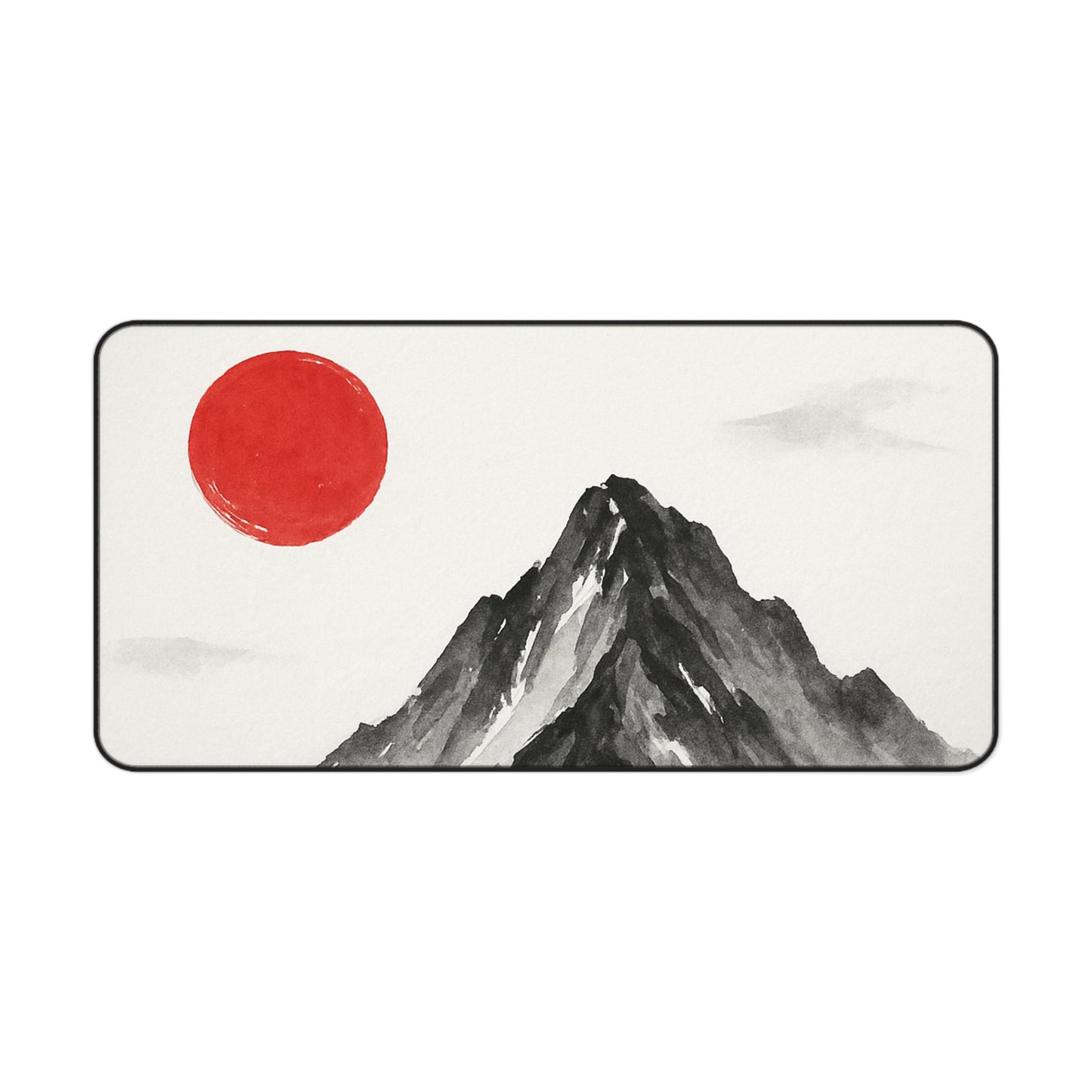Mountain Sunrise Desk Mat, Minimalist Office Decor, Eco-Friendly Desk Accessory, Gift for Nature Lovers, Fun Workspace Ideas