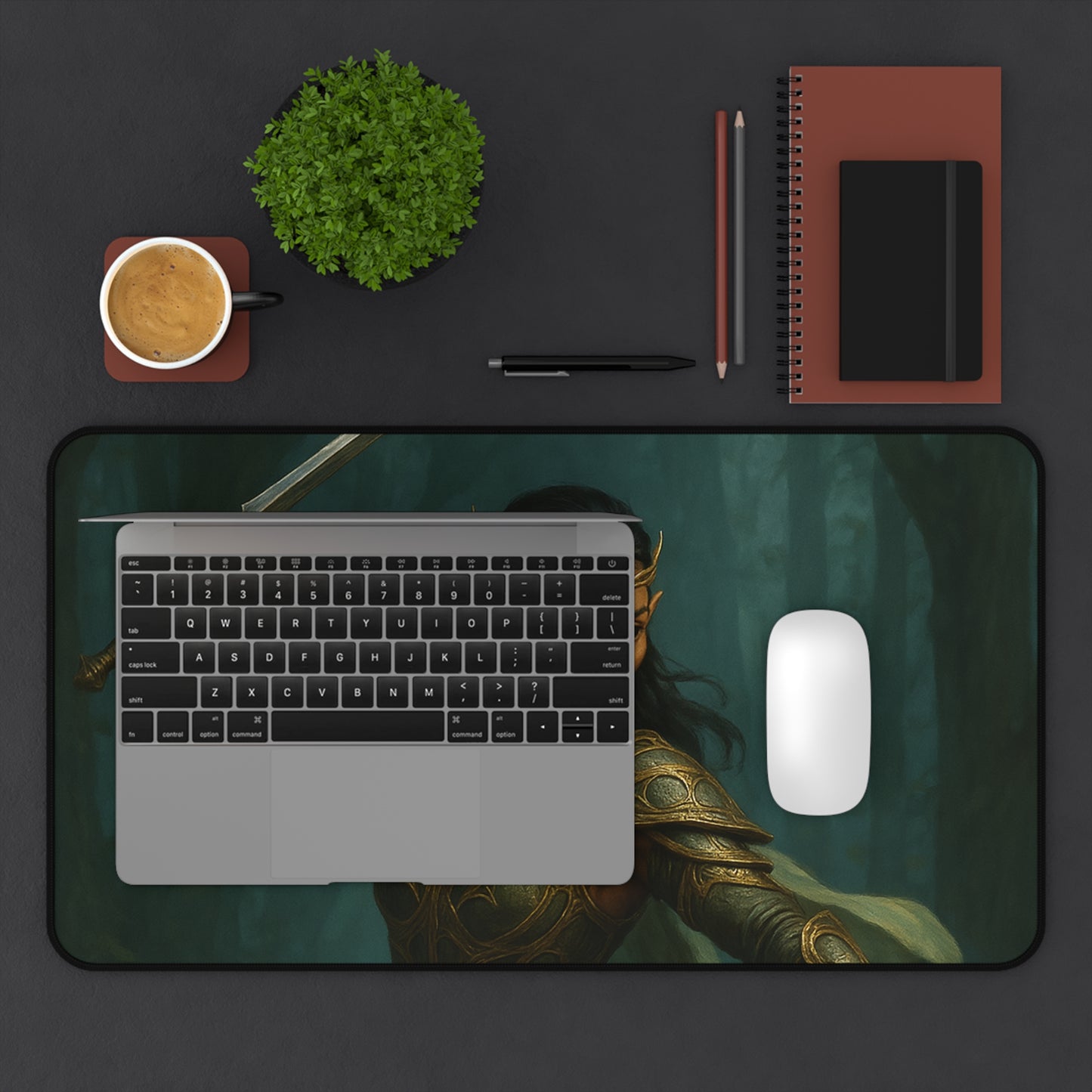 "Queen of the Mistblade" – Premium Fantasy Mouse Pad