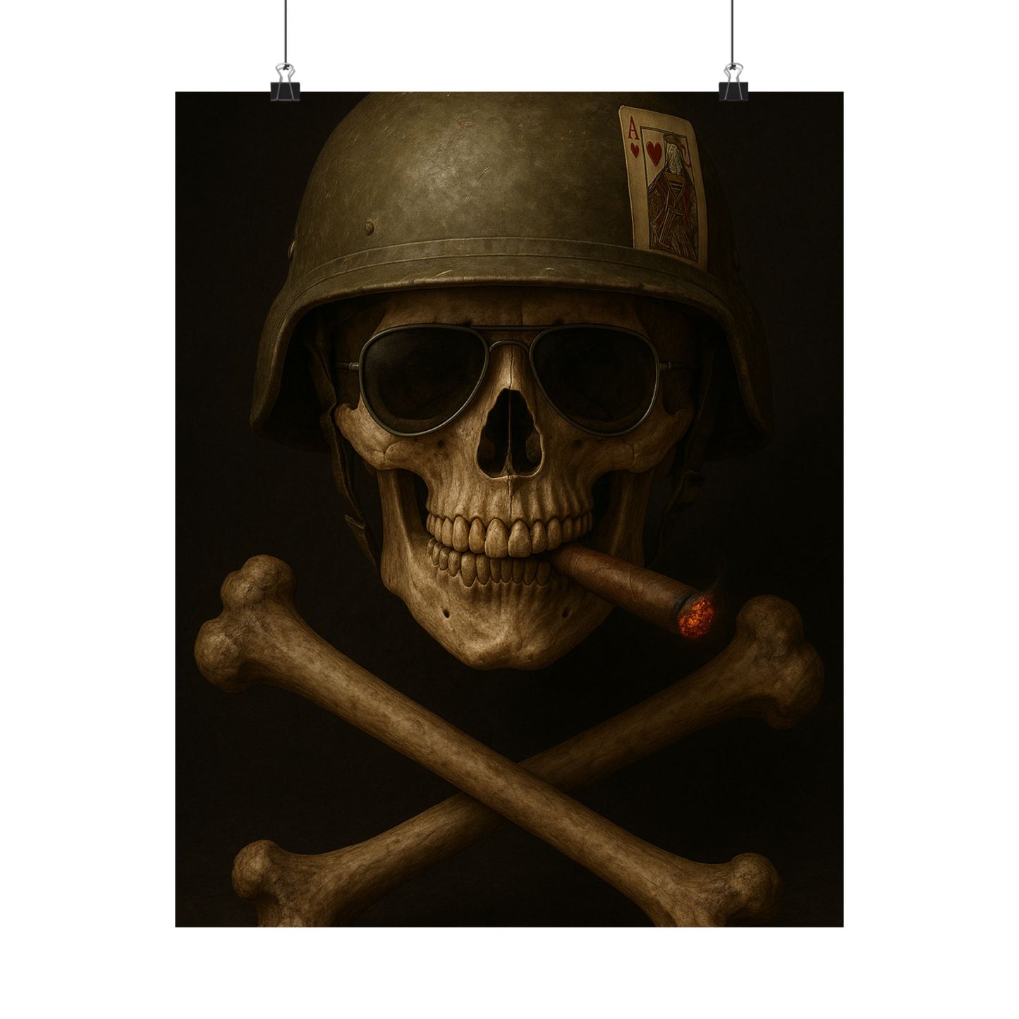 Ace – Tactical Skull Matte Poster