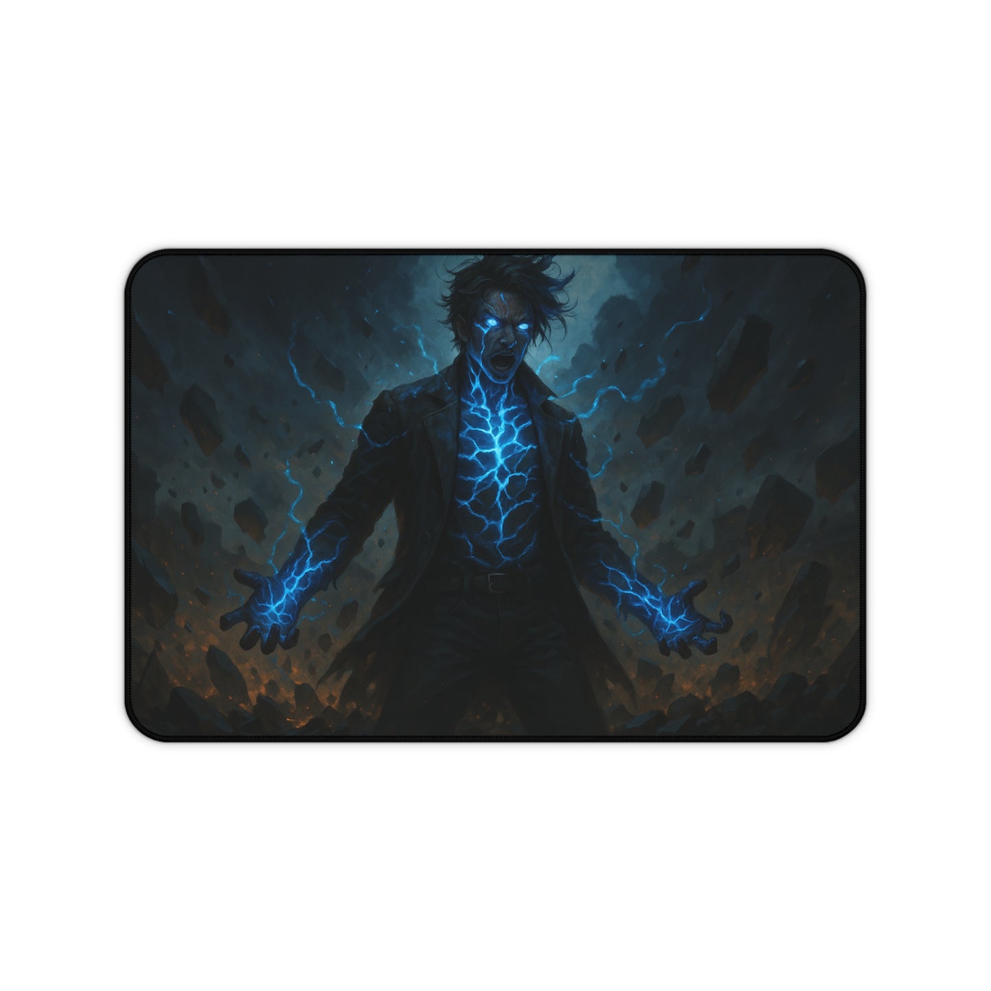 Electric Power Desk Mat - Perfect for Gamers, Office Decor, or a Unique Gift, Computer Mouse Pad, Home Office Accessory, Game Room Decor,