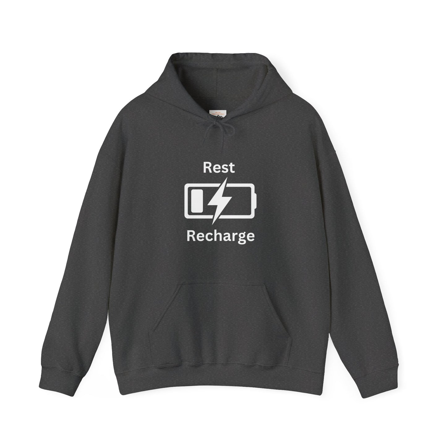 Rest Recharge Hoodie - Unisex Heavy Blend Sweatshirt for Relaxation