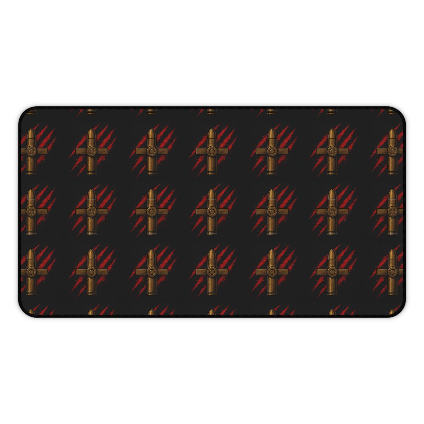 Desk Mat - Rebellious Style Bullet & Claw Design for Gamers and Creatives