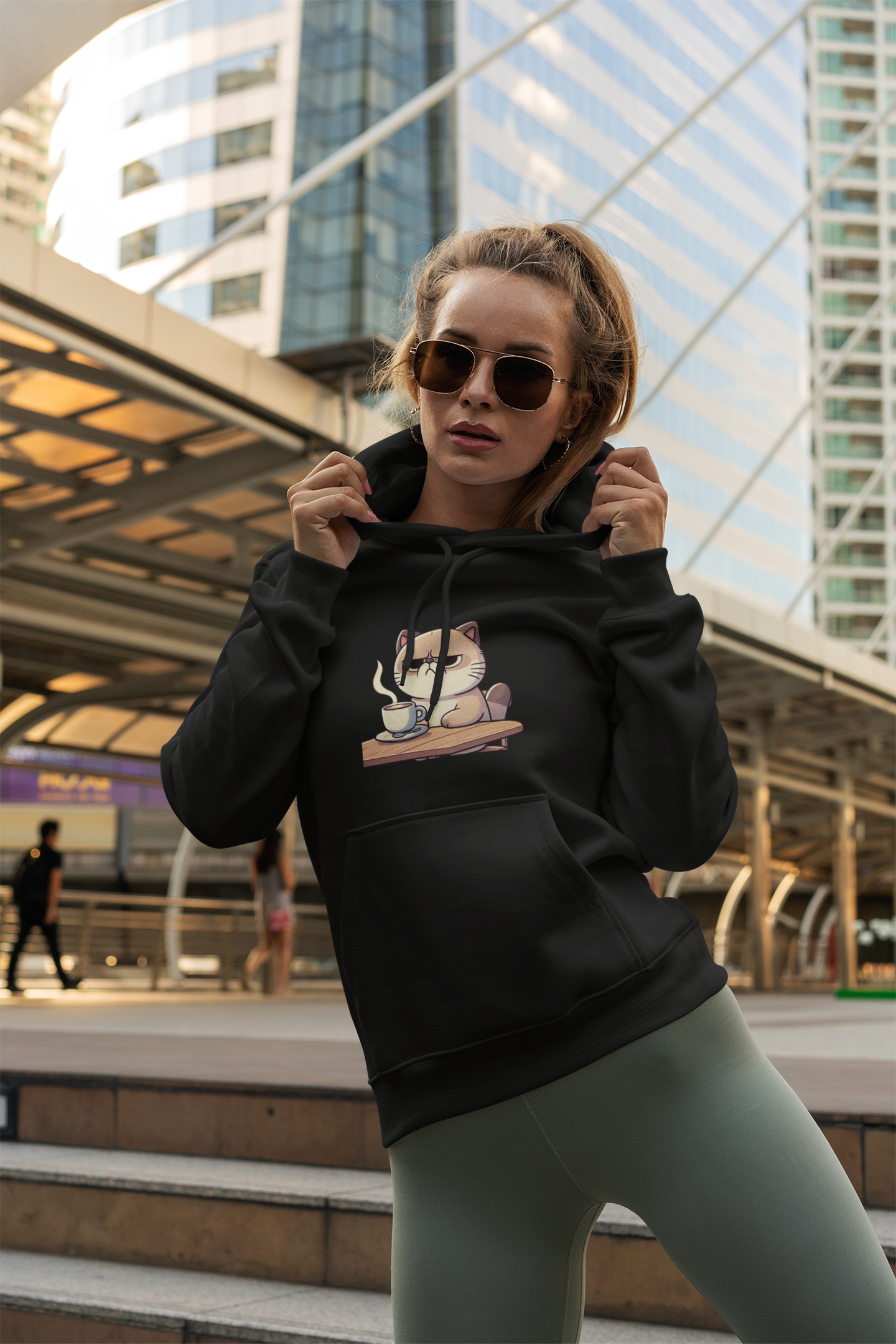 Grumpy Cat Coffee Hoodie