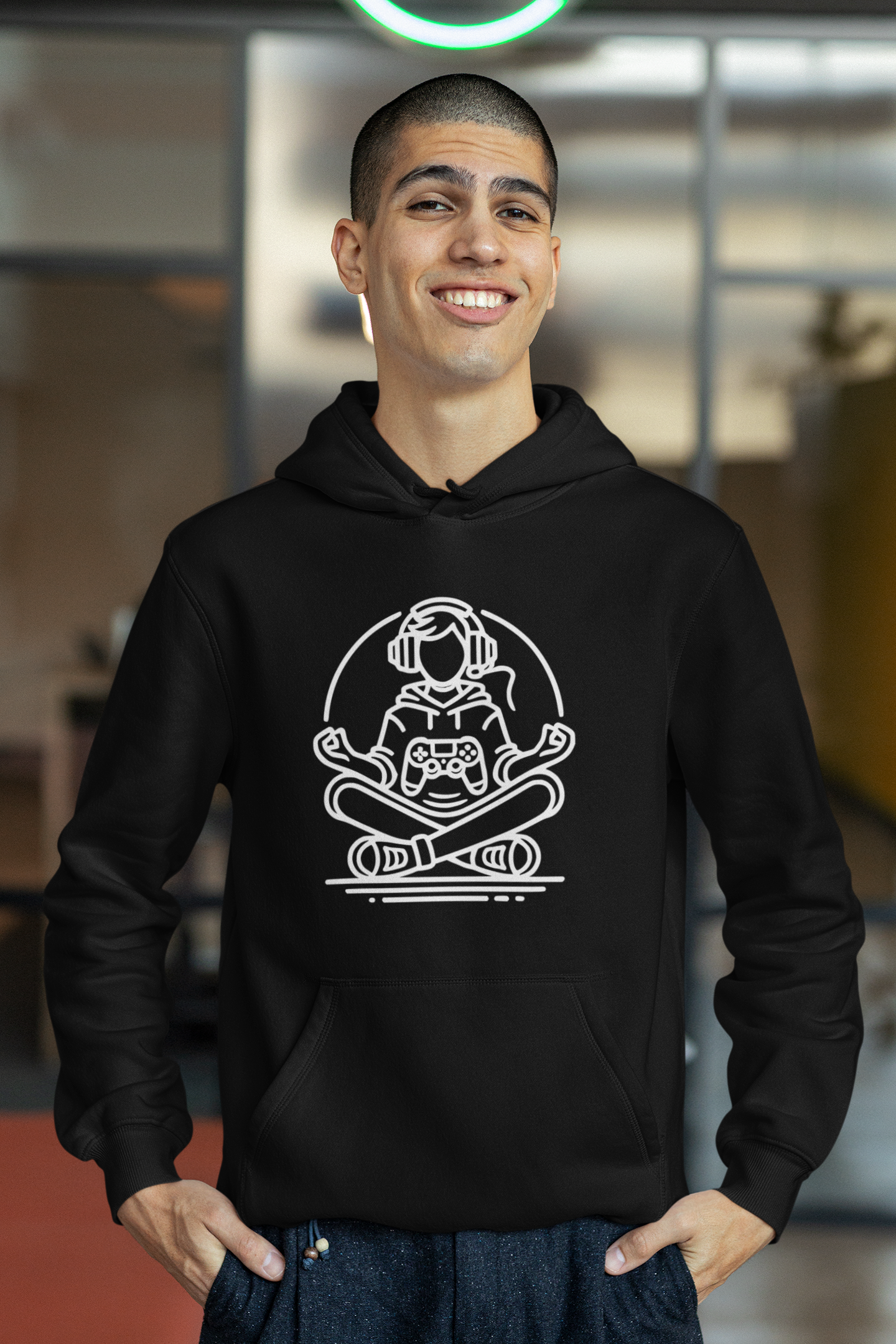 Chill Gamer Hooded Sweatshirt - Relaxed Style for Gamers