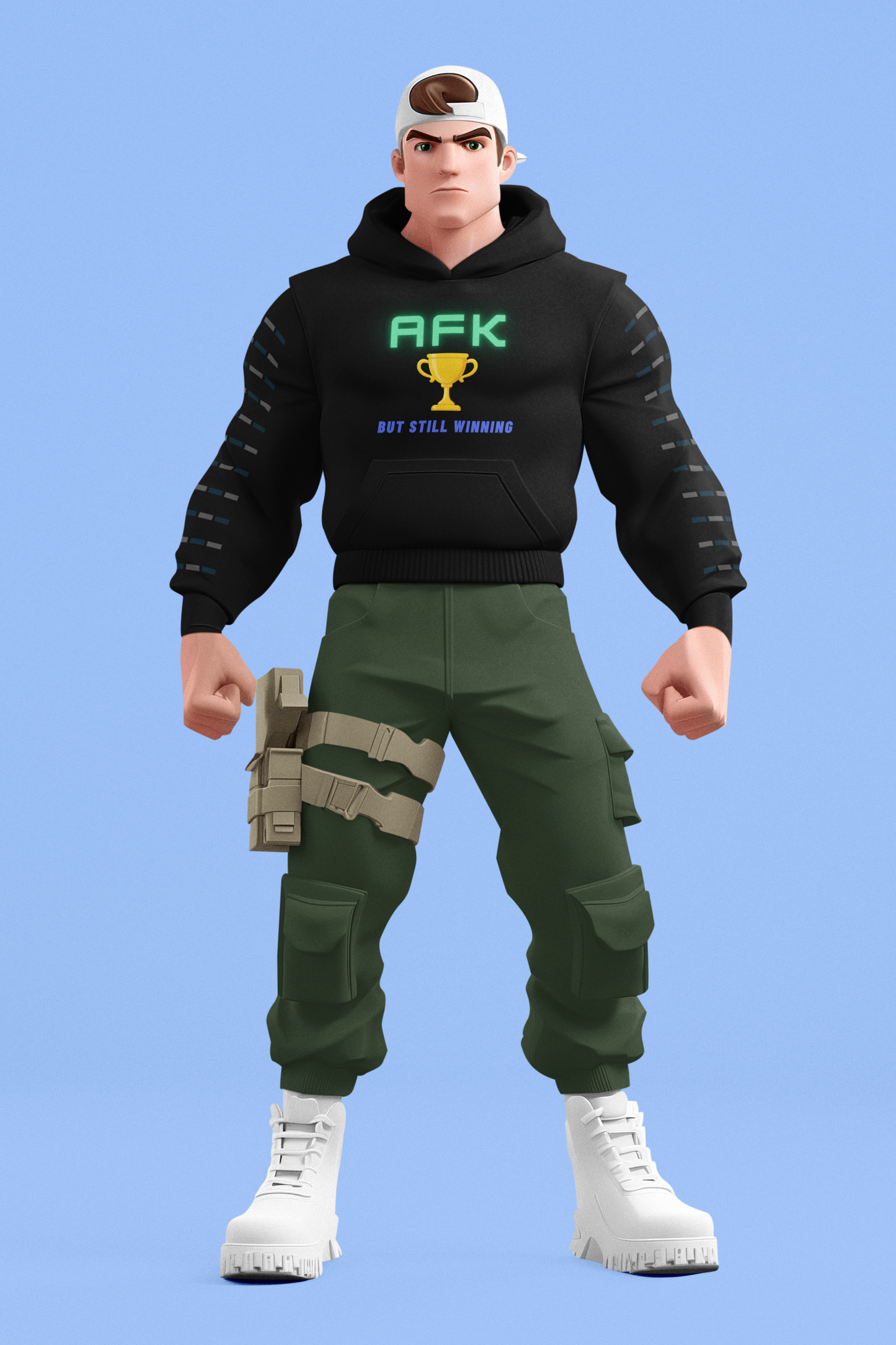 AFK But Still Winning Hoodie - Unisex Heavy Blend Sweatshirt for Gamers