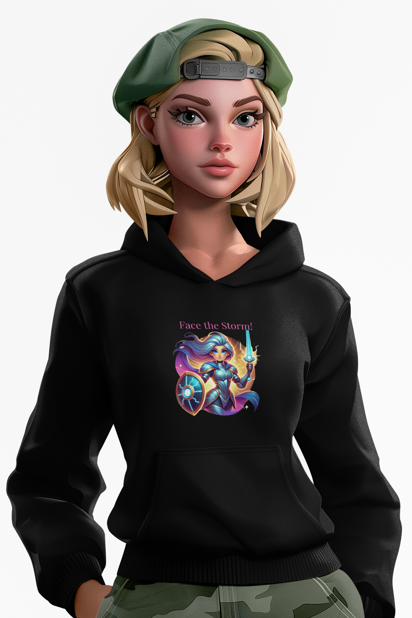 Hooded Sweatshirt - Face the Storm