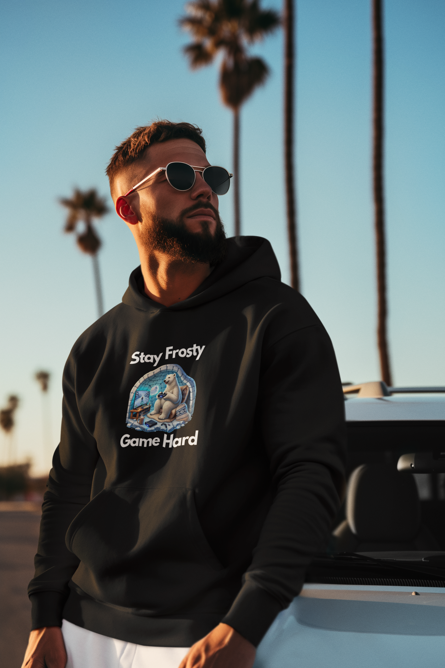 ๐ฎ Stay Frosty Game Hard Hoodie โ Level Up Your Comfort & Style