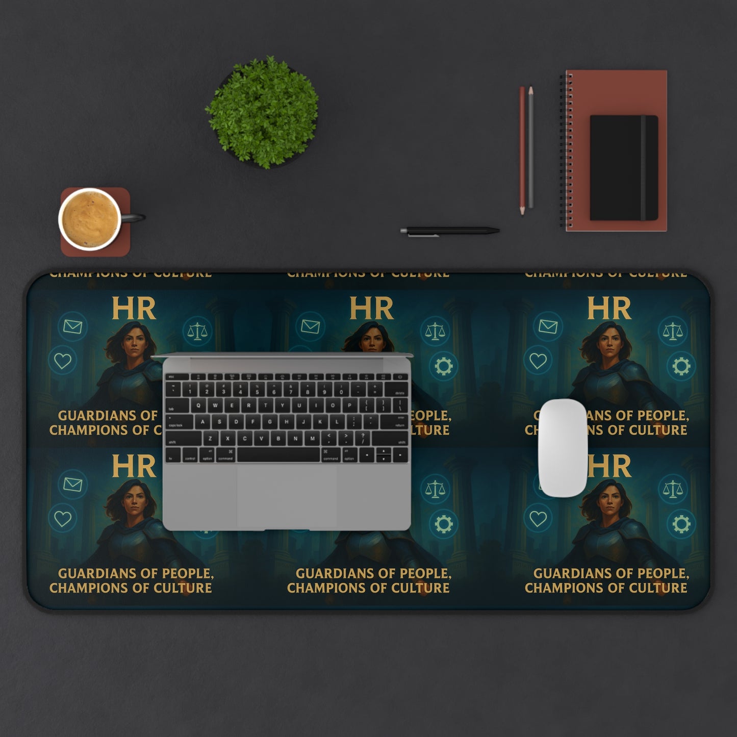Empowering Desk Mat - Guardians of People, Champions of Culture | Office Gift, Home Office Decor, Motivational Mat, HR,