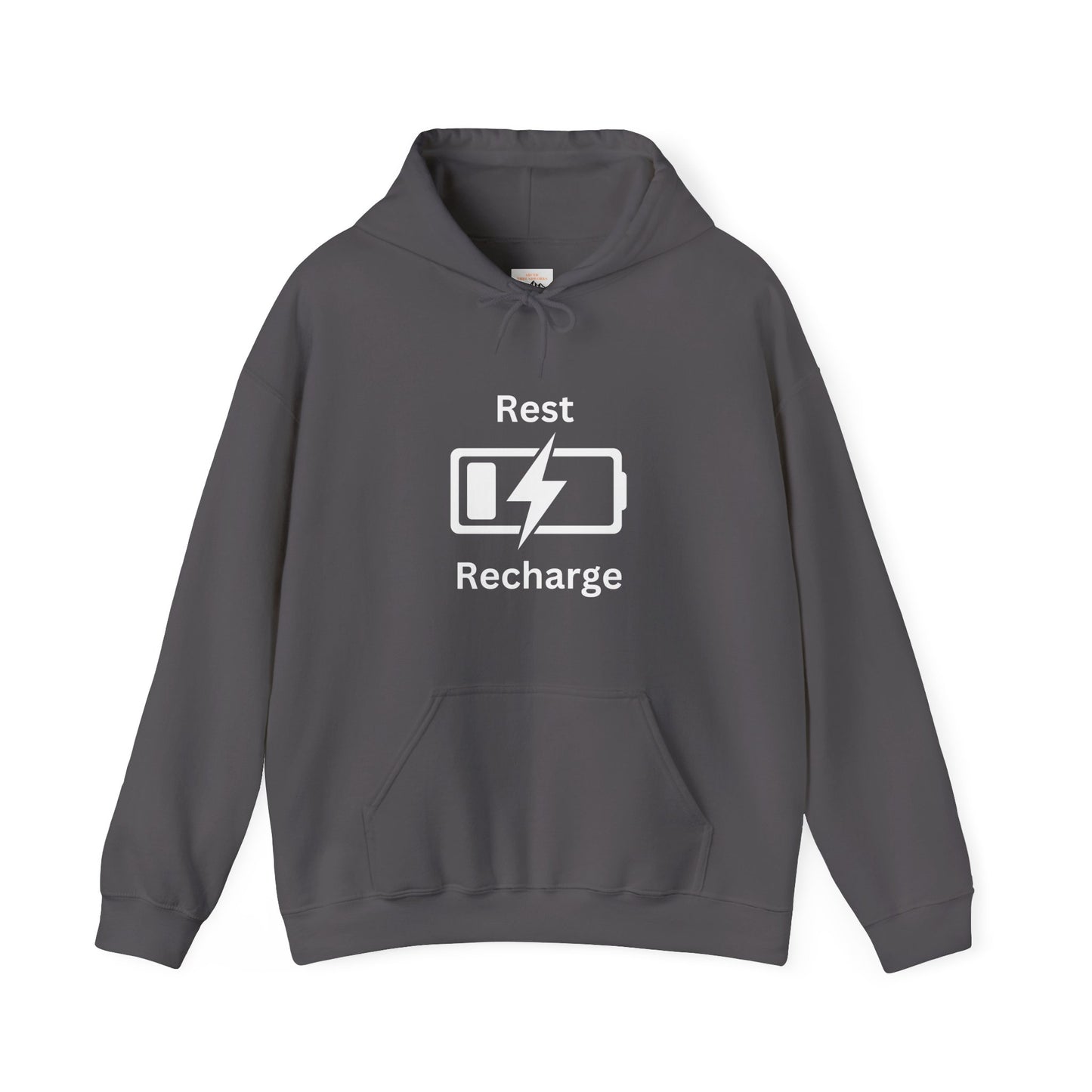Rest Recharge Hoodie - Unisex Heavy Blend Sweatshirt for Relaxation