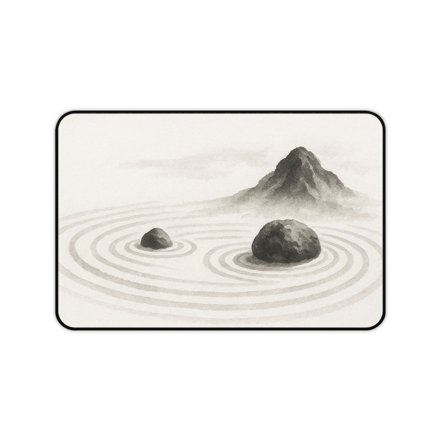 Zen Landscape Desk Mat, Meditation Office Decor, Japanese Inspired Desk Pad, Workspace Essentials, Gift for Home Office
