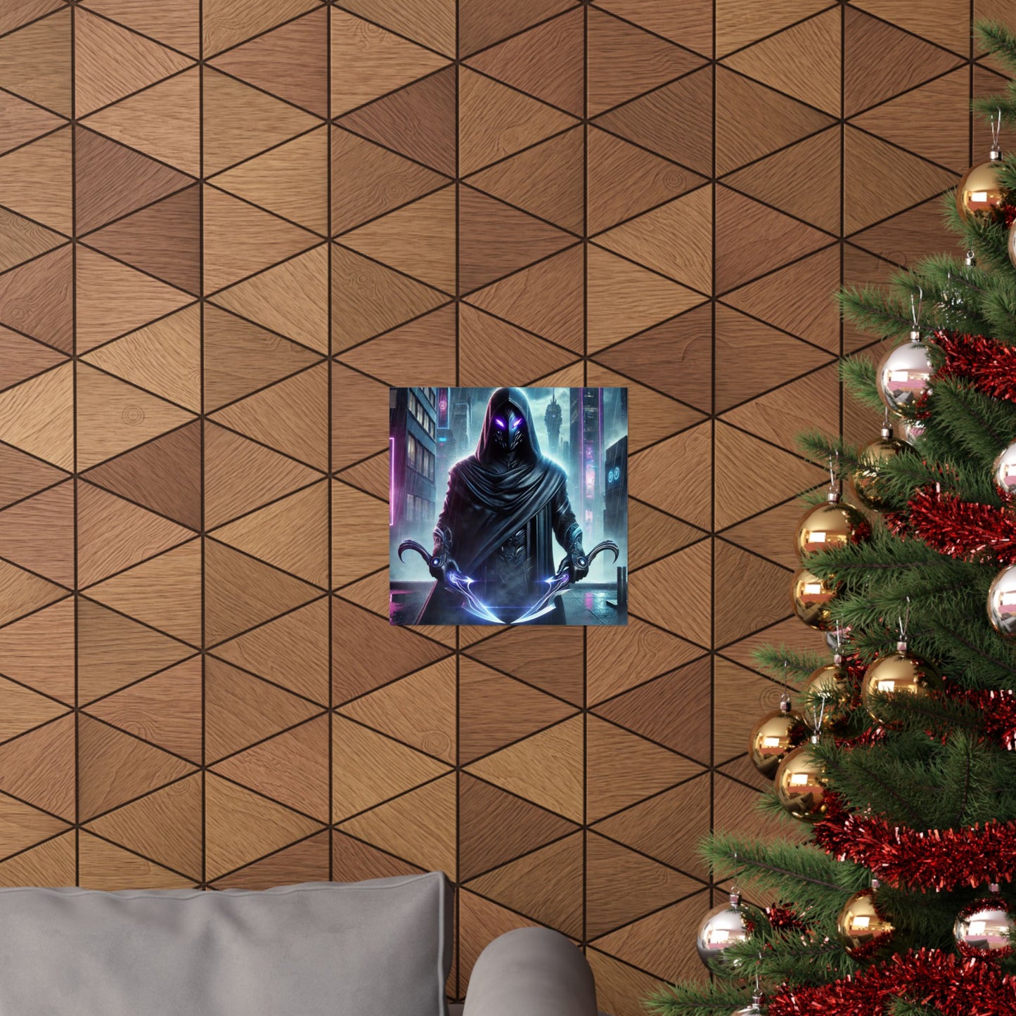 Wraith Cyberpunk Art Poster – Ignite Your Walls with Futuristic Energy