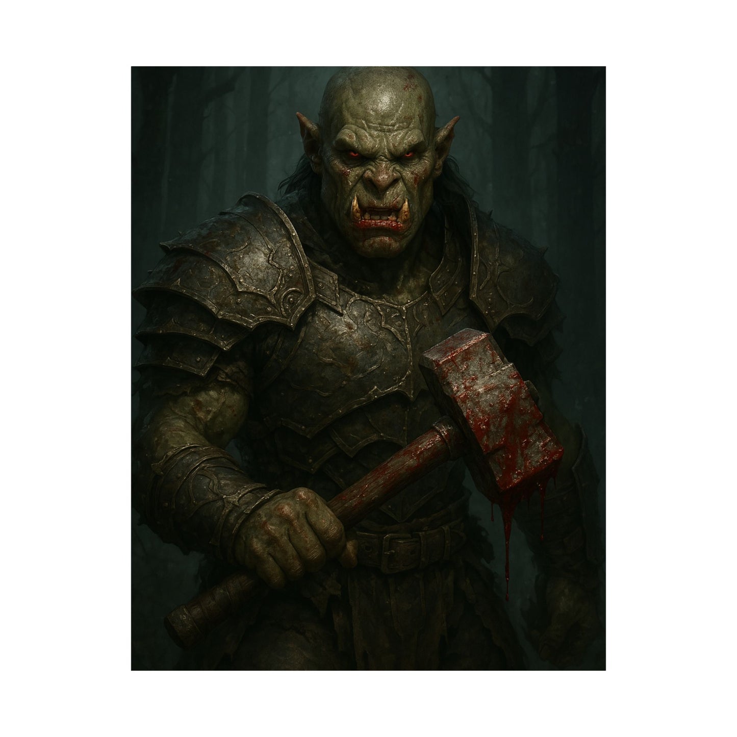 “Wrath of the Ironhammer” – Matte Vertical Fantasy Poster