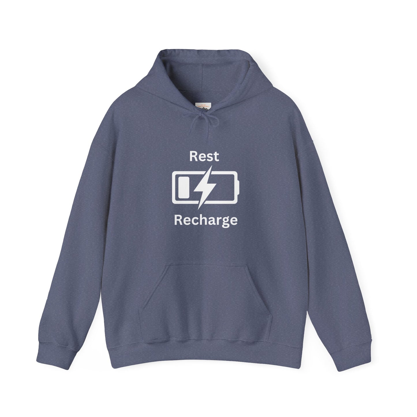 Rest Recharge Hoodie - Unisex Heavy Blend Sweatshirt for Relaxation