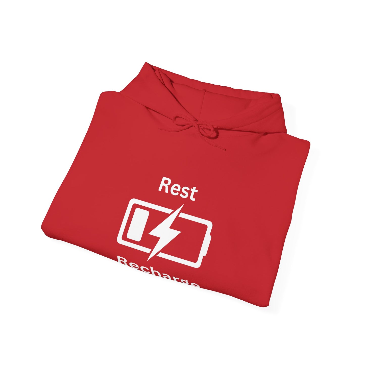 Rest Recharge Hoodie - Unisex Heavy Blend Sweatshirt for Relaxation