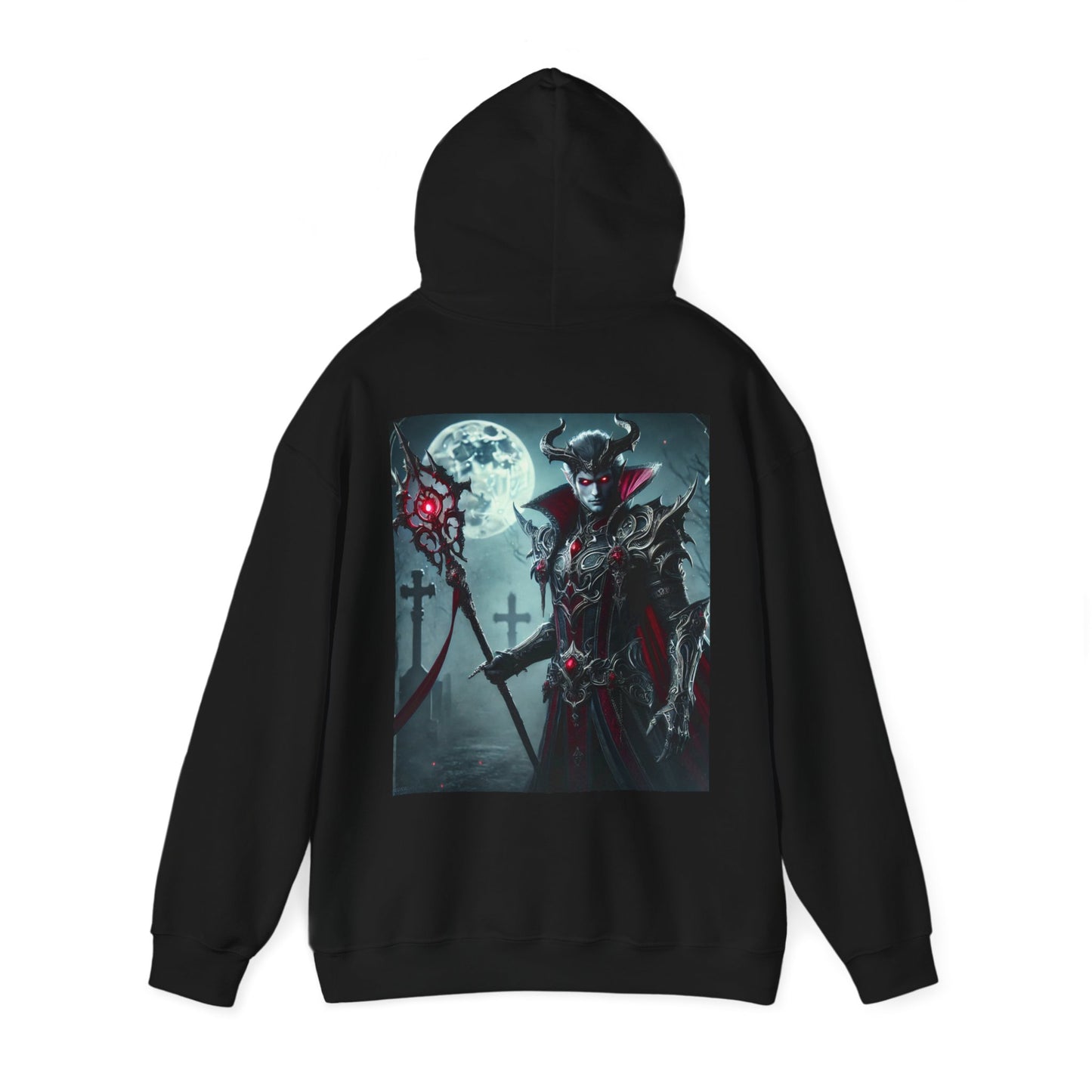 Fantasy Unisex Hooded Sweatshirt - Dark Sorcerer Design